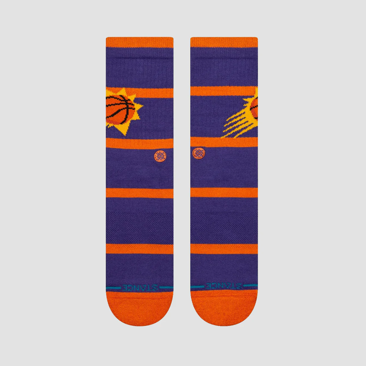 Stance NBA Prep Phoenix Suns Crew Socks Purple - Image 2