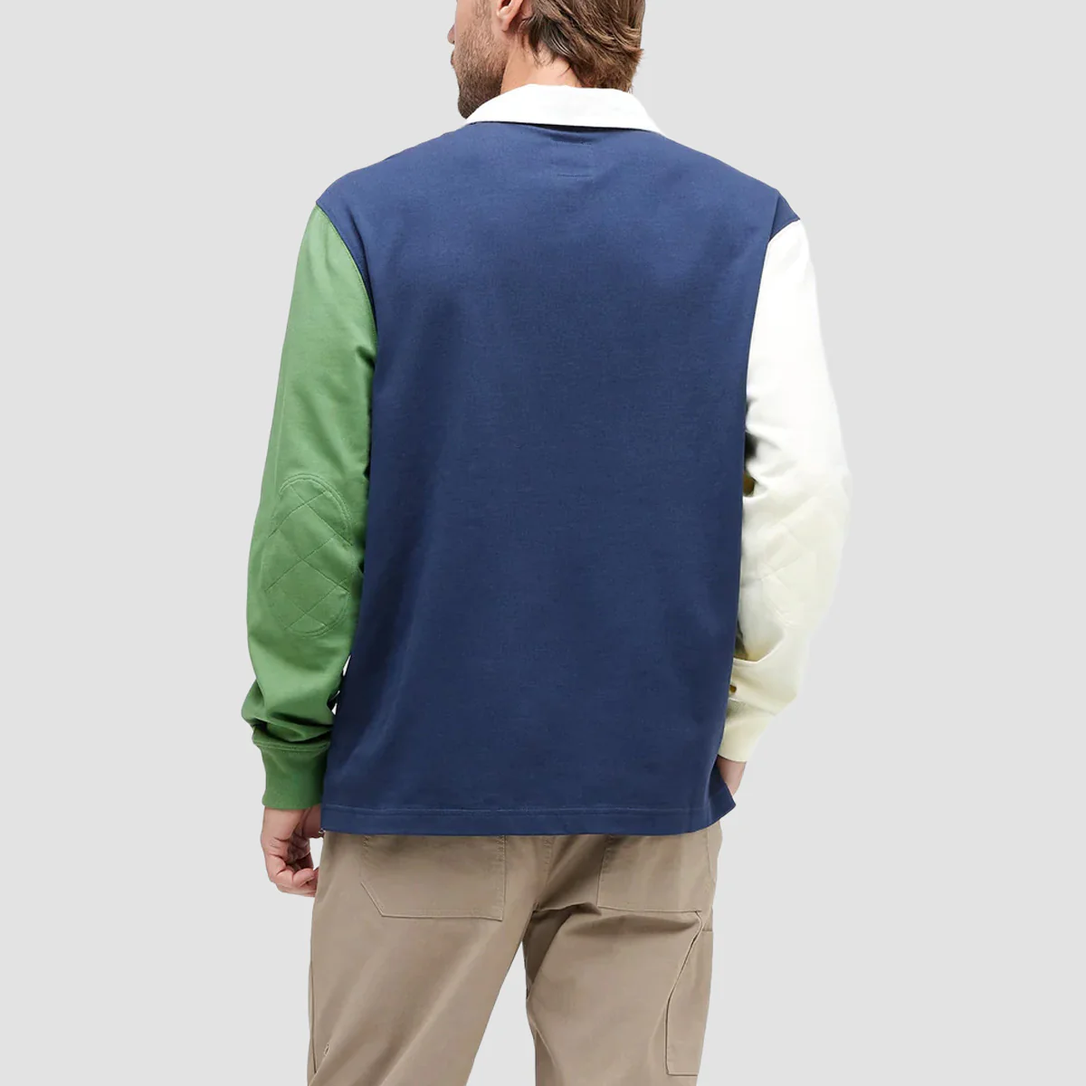 Stance Rugby Longsleeve Polo Shirt Dark Navy - Image 2