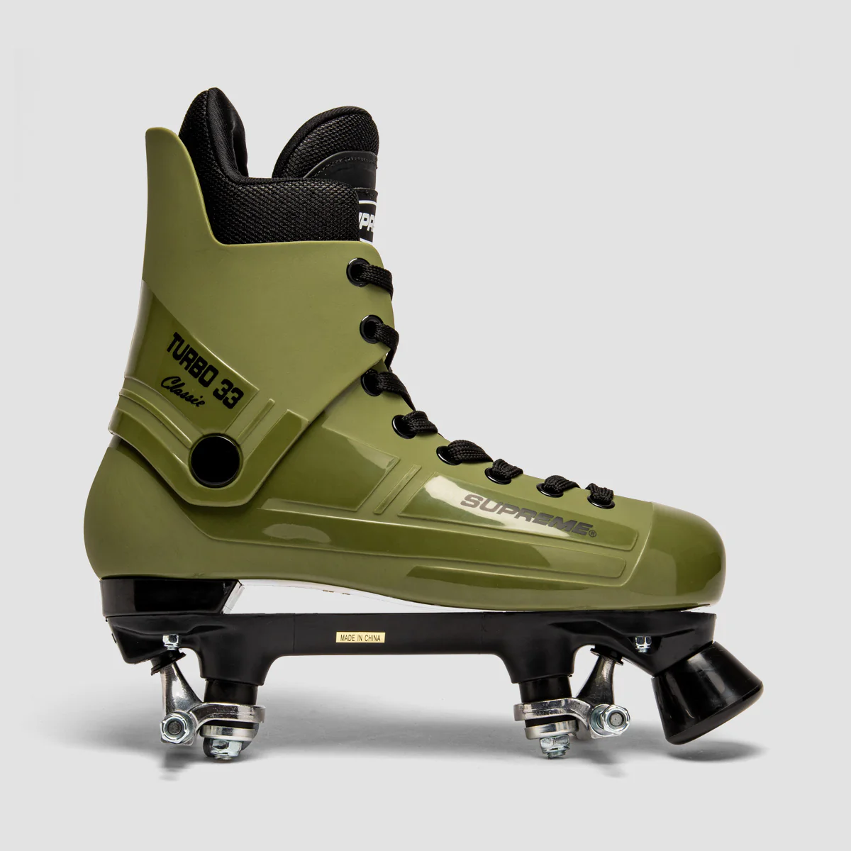 Supreme Turbo 33 Nylon Quad Skates Army Green/Black - Image 2