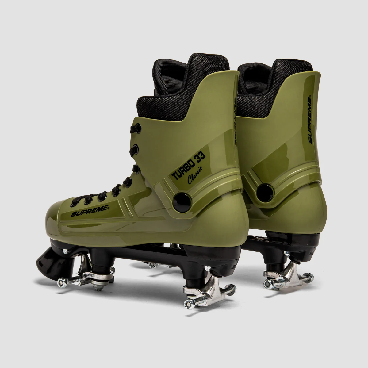 Supreme Turbo 33 Nylon Quad Skates Army Green/Sims - Image 3