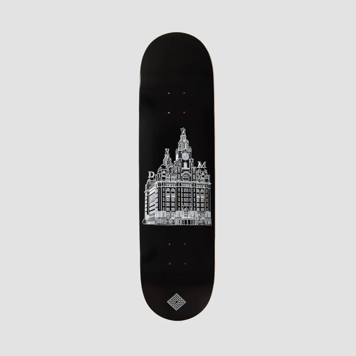 The National Skateboard Co Mackey Liver Building High Concave Skateboard Deck - 8.25"