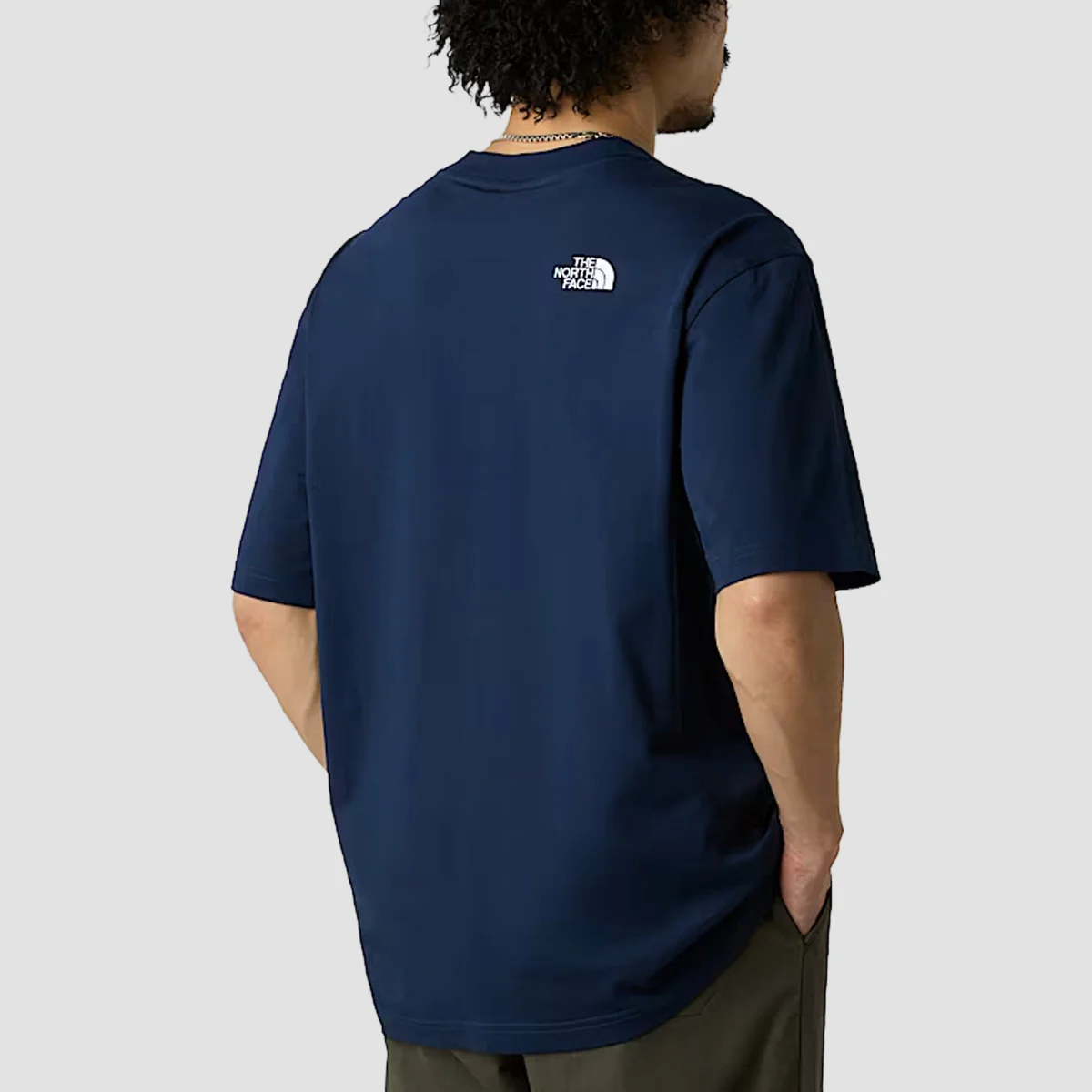 The North Face Essential Oversize T-Shirt Summit Navy - Image 2