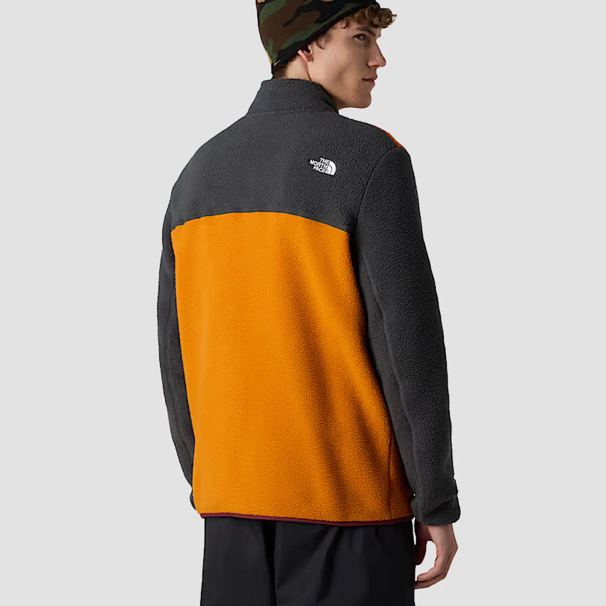 The North Face Yumiori Full Zip Fleece Jacket Agate Orange/Asphalt Grey - Image 2