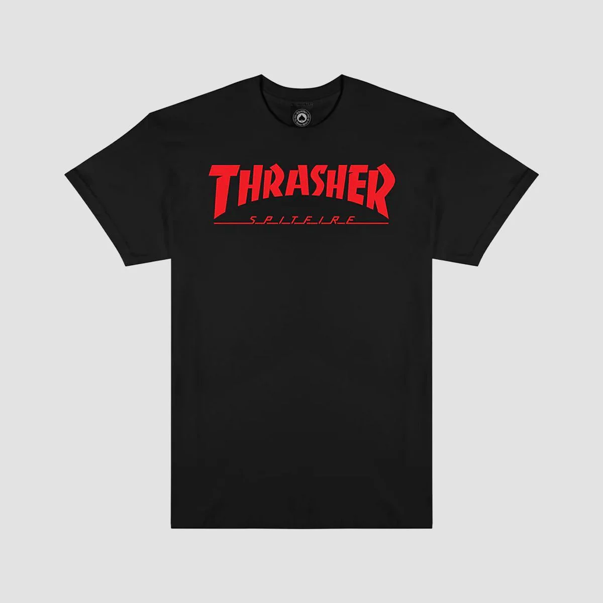 Thrasher X Spitfire Big Head Jake T-Shirt Black - Image 2