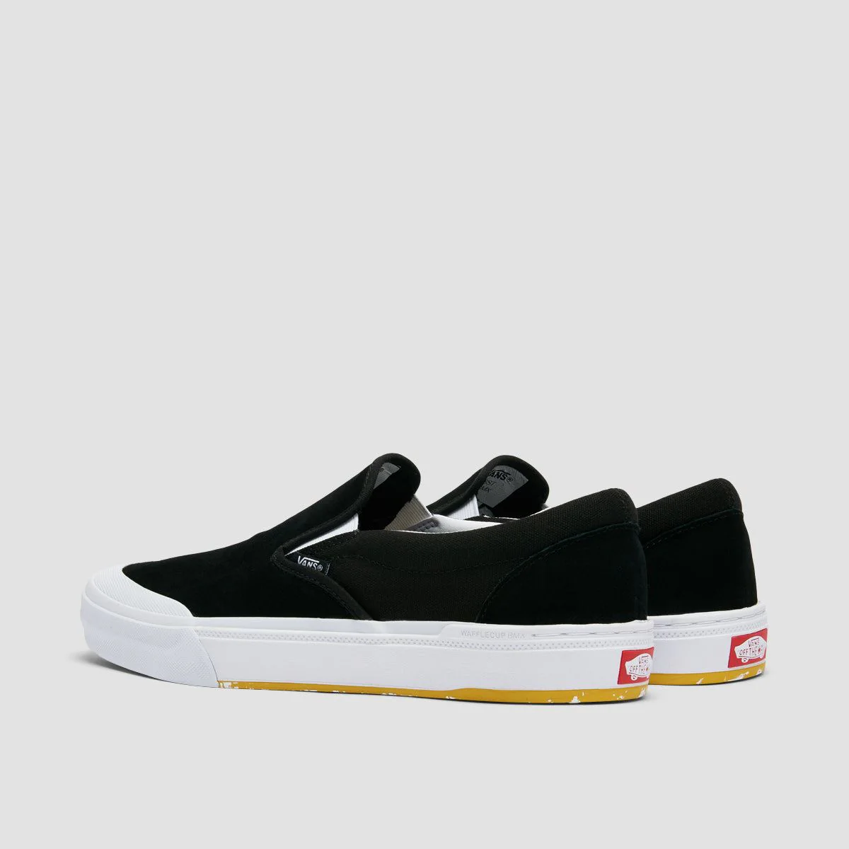 Vans BMX Slip-On Shoes - Marble Black/White/Yellow - Image 3