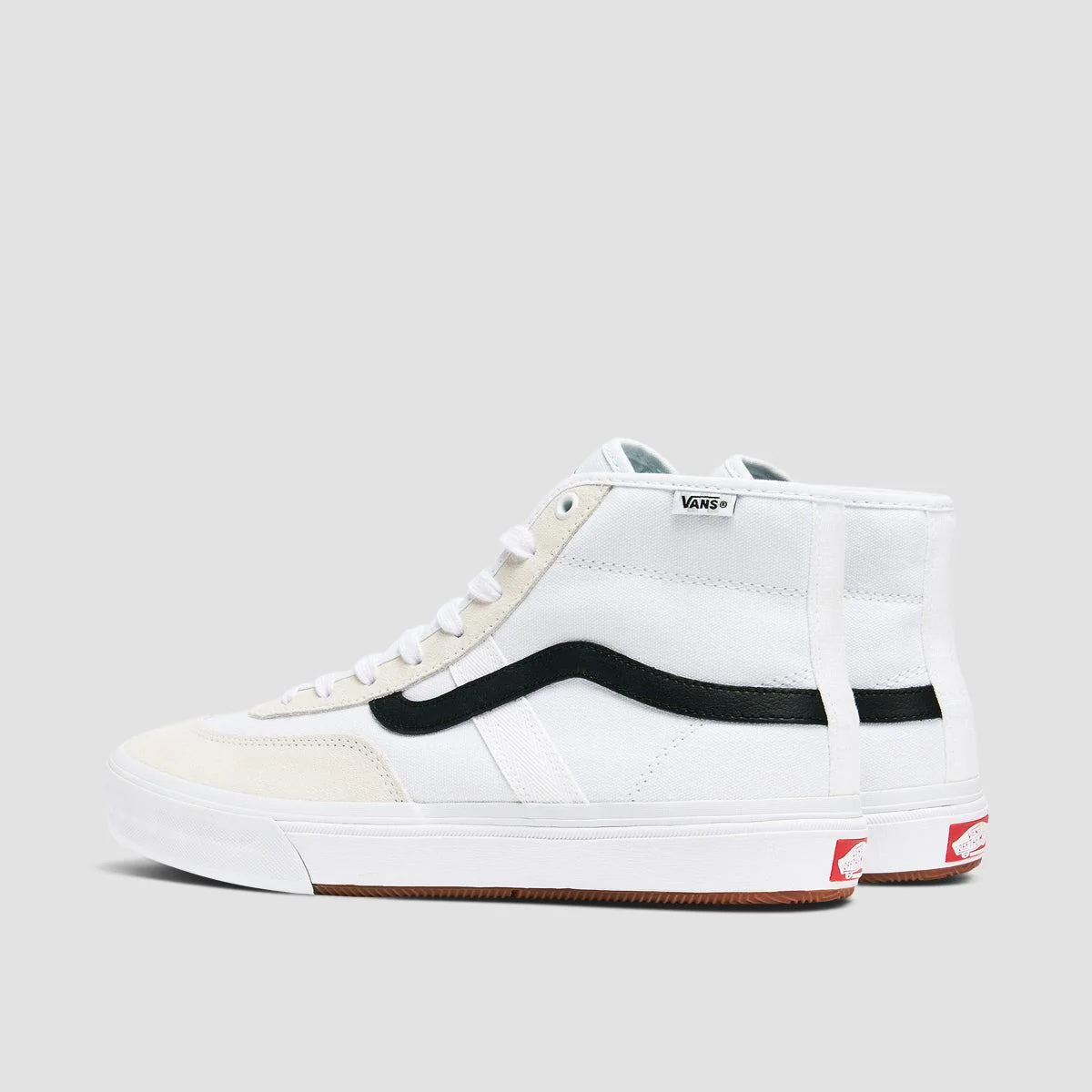 Vans Crockett High Shoes - White/Black/Gum - Image 3
