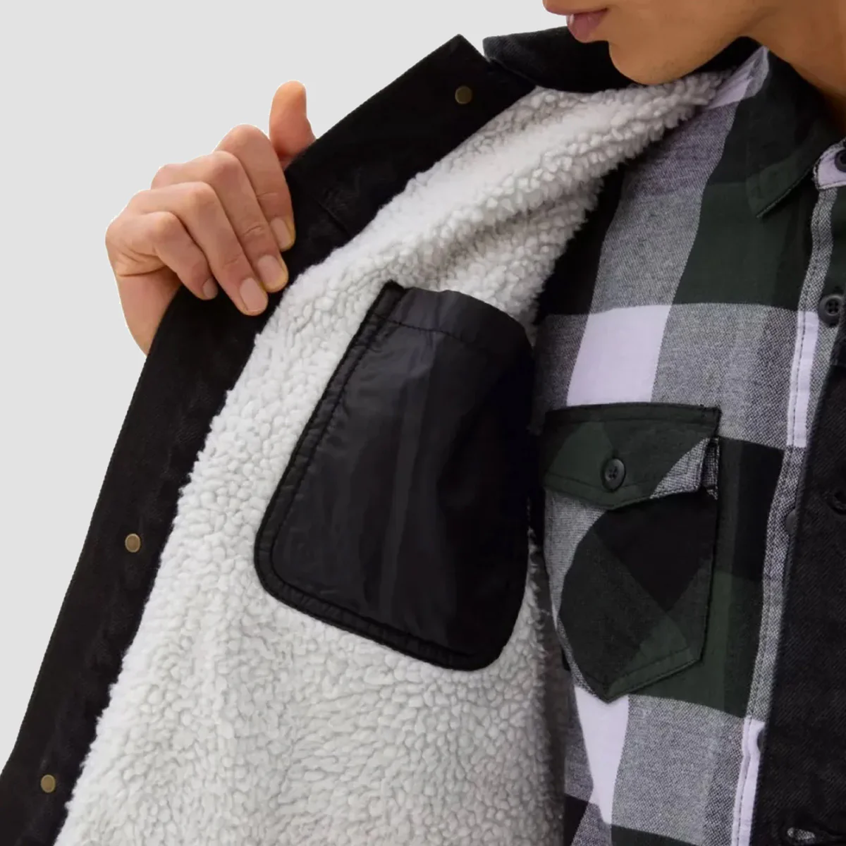 Vans Donato Sherpa Denim Jacket Pavement - Image 2