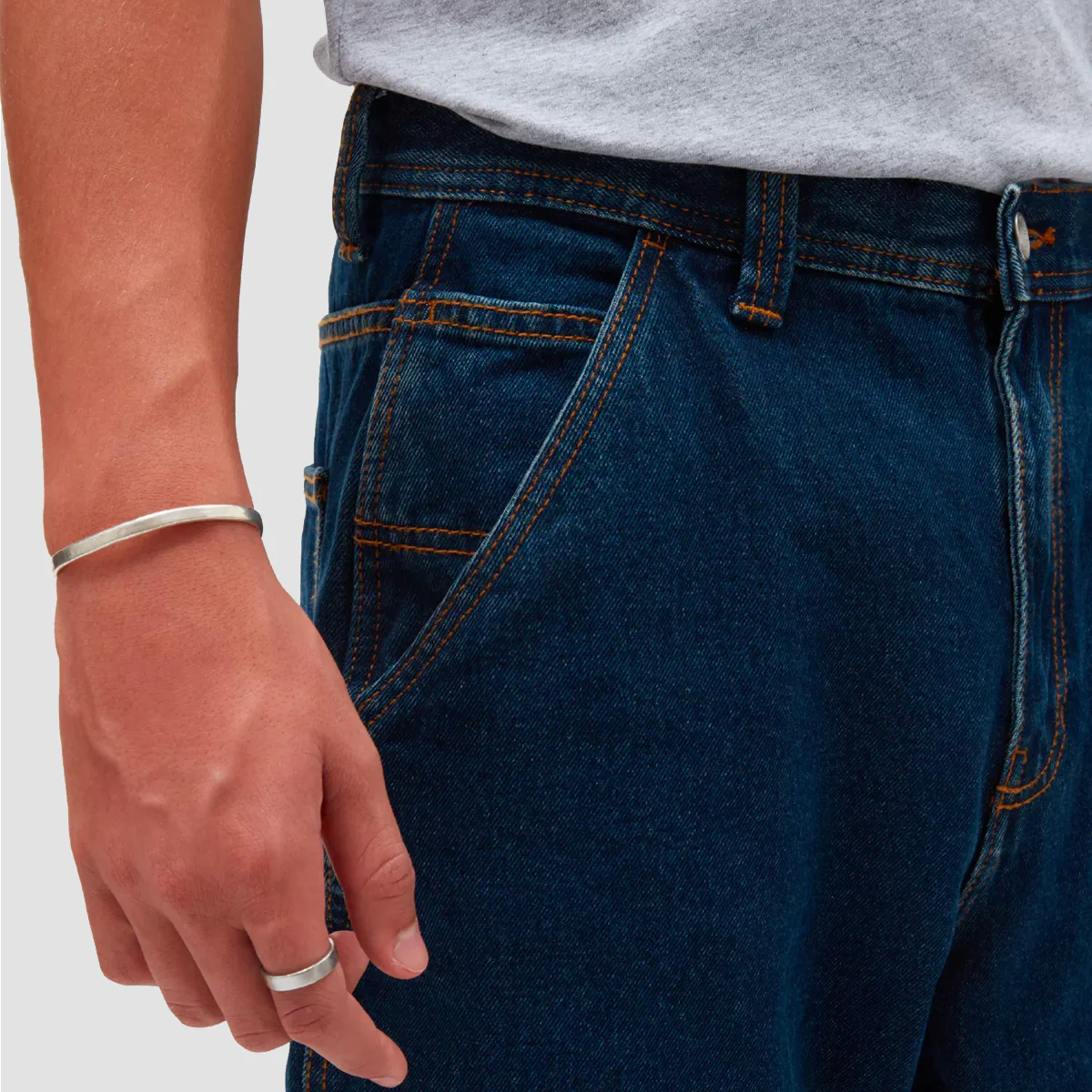 Vans Drill Chore Carpenter Loose Fit Jeans Dark Denim - Image 3