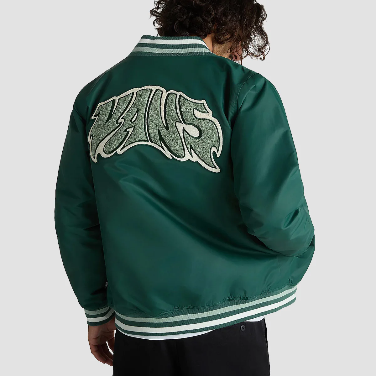 Vans Dunton Baseball Jacket Bistro Green - Image 2