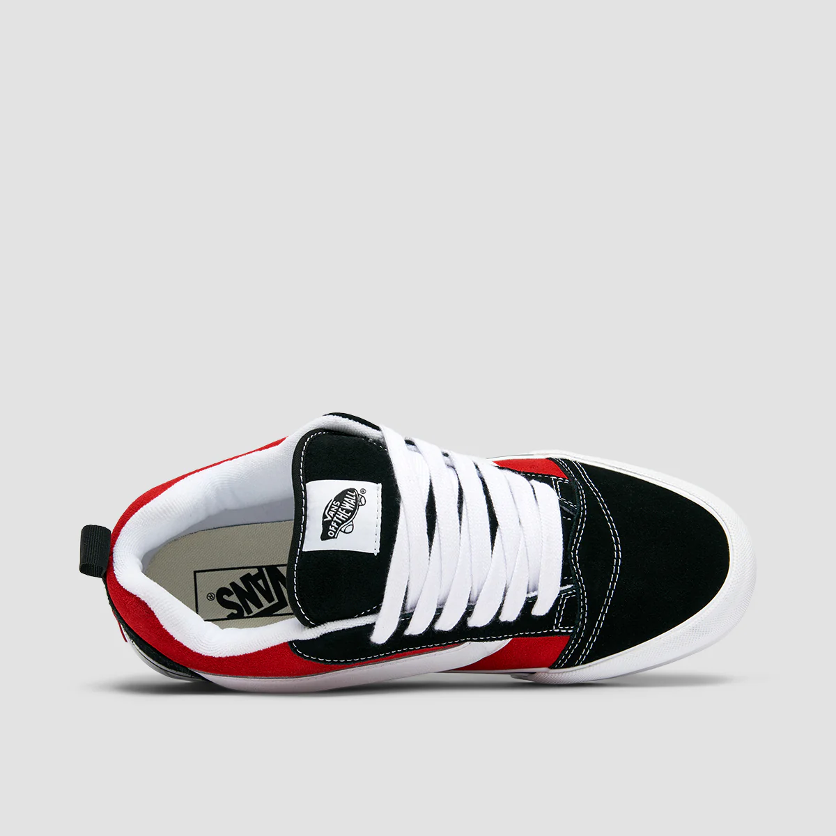 Vans Knu Skool Shoes - Red/True White - Image 4