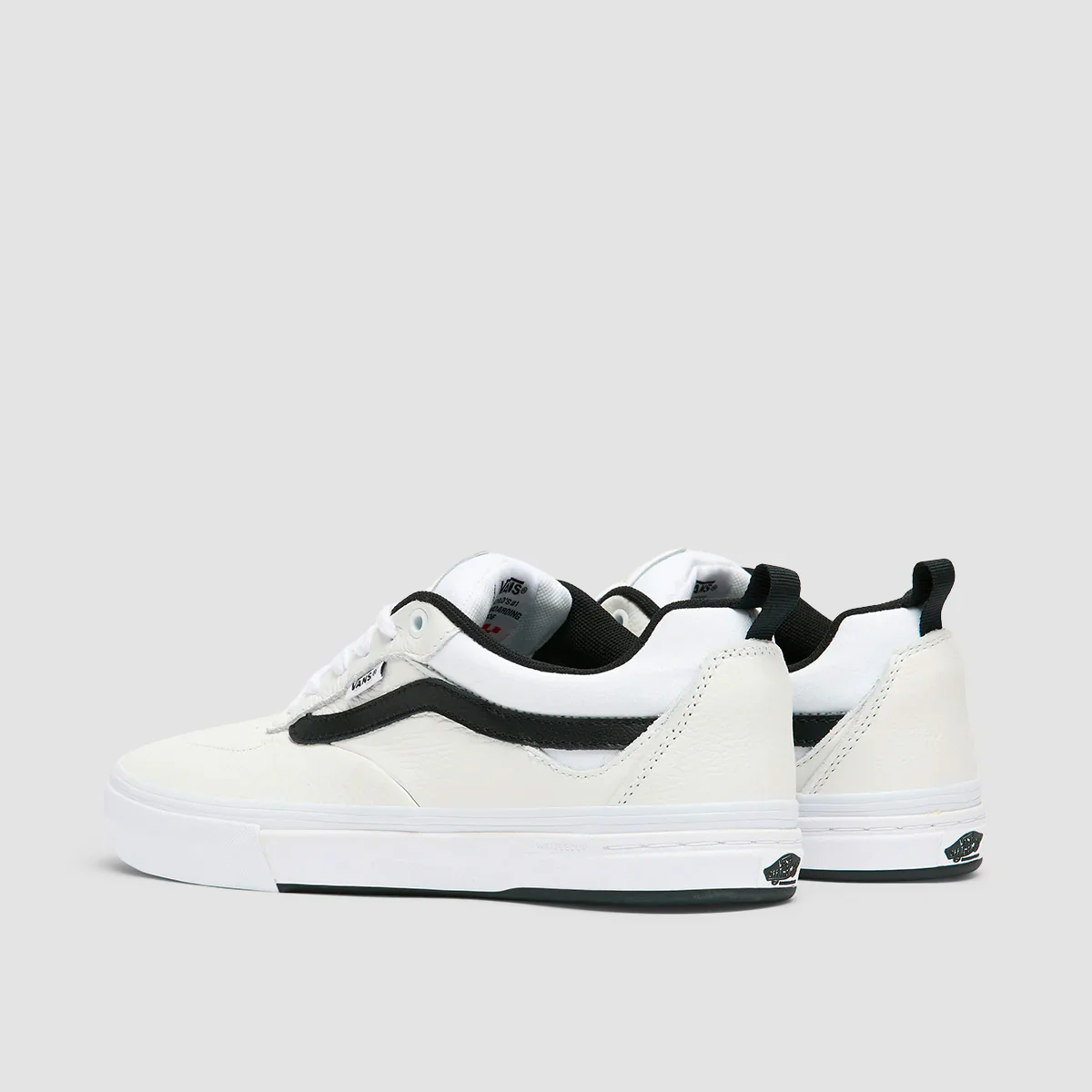 Vans Kyle Walker Shoes - Leather True White/Black - Kids - Image 3