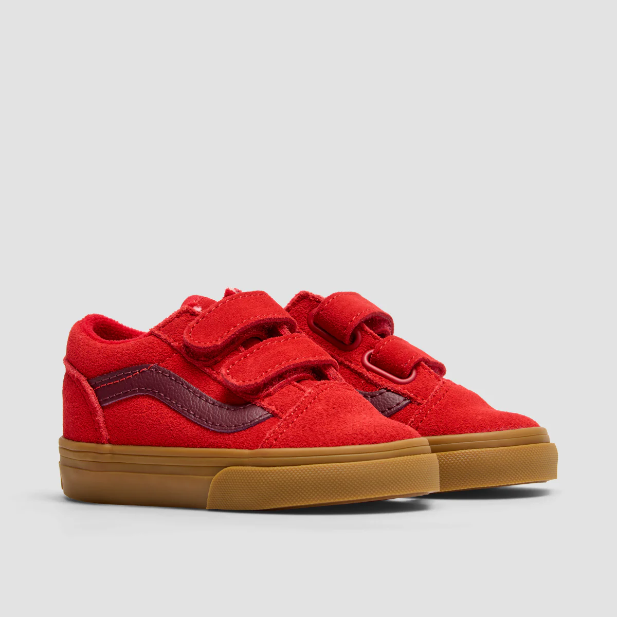 Vans Old Skool V Toddler Shoes - Gum Red - Kids - Image 2