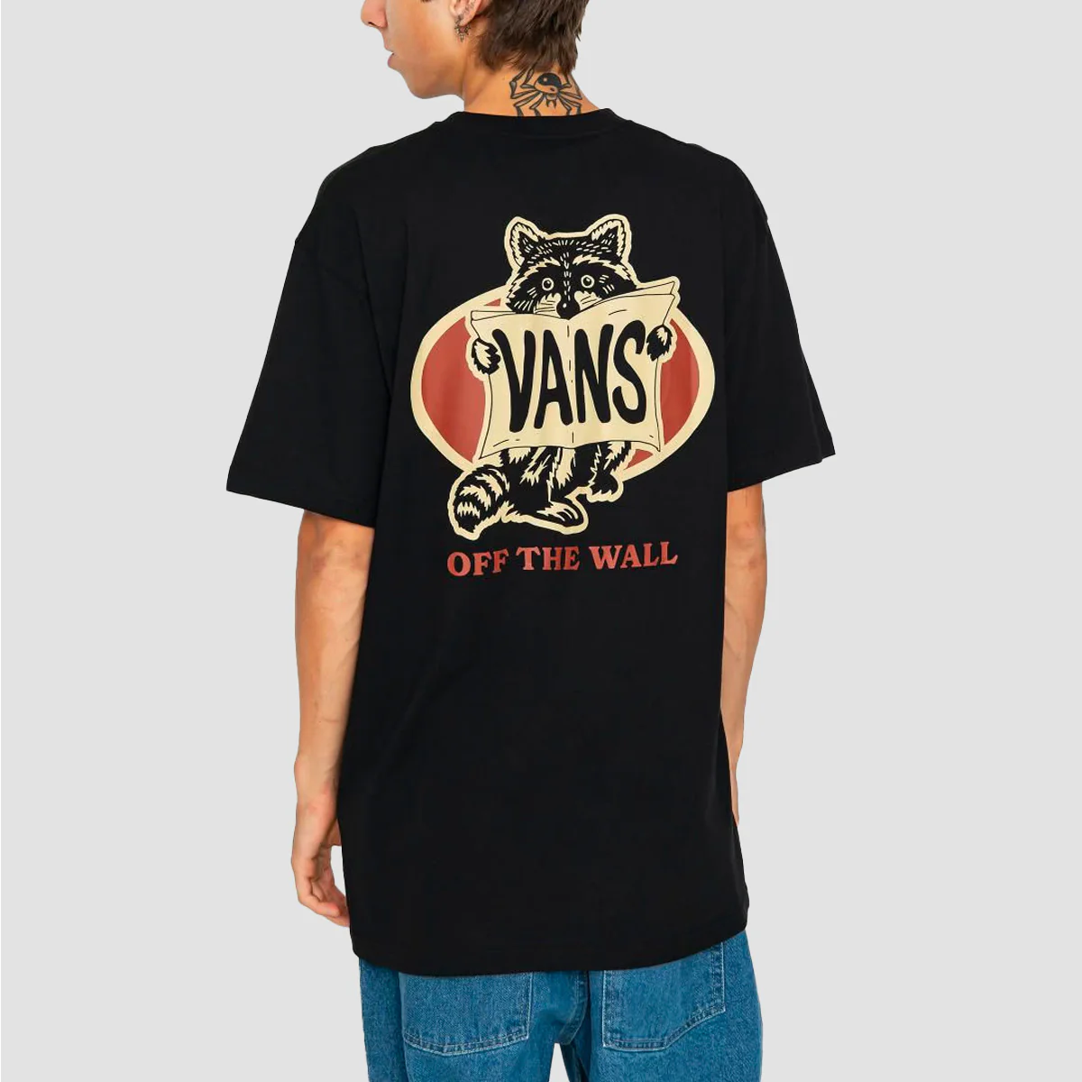 Vans Racoon Sign T-Shirt Black - Image 2