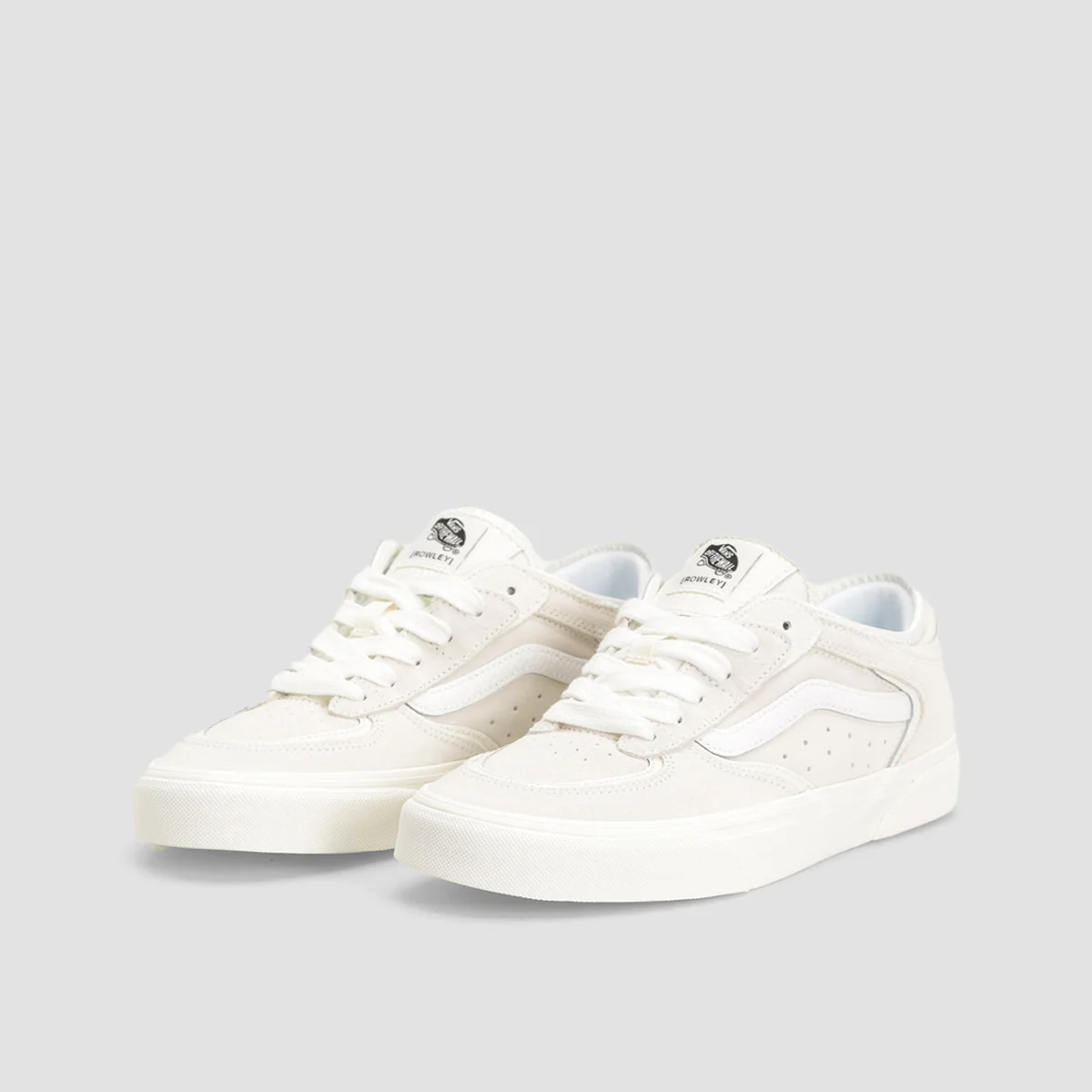 Vans Rowley Classic Shoes - Marshmallow/True White - Image 2