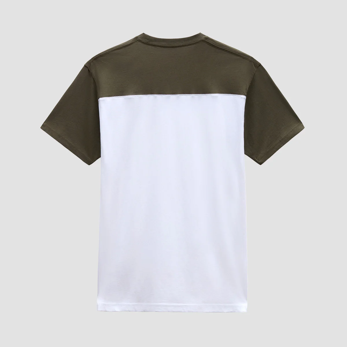 Vans Script Crew Block B T-Shirt White/Grape Leaf - Image 2