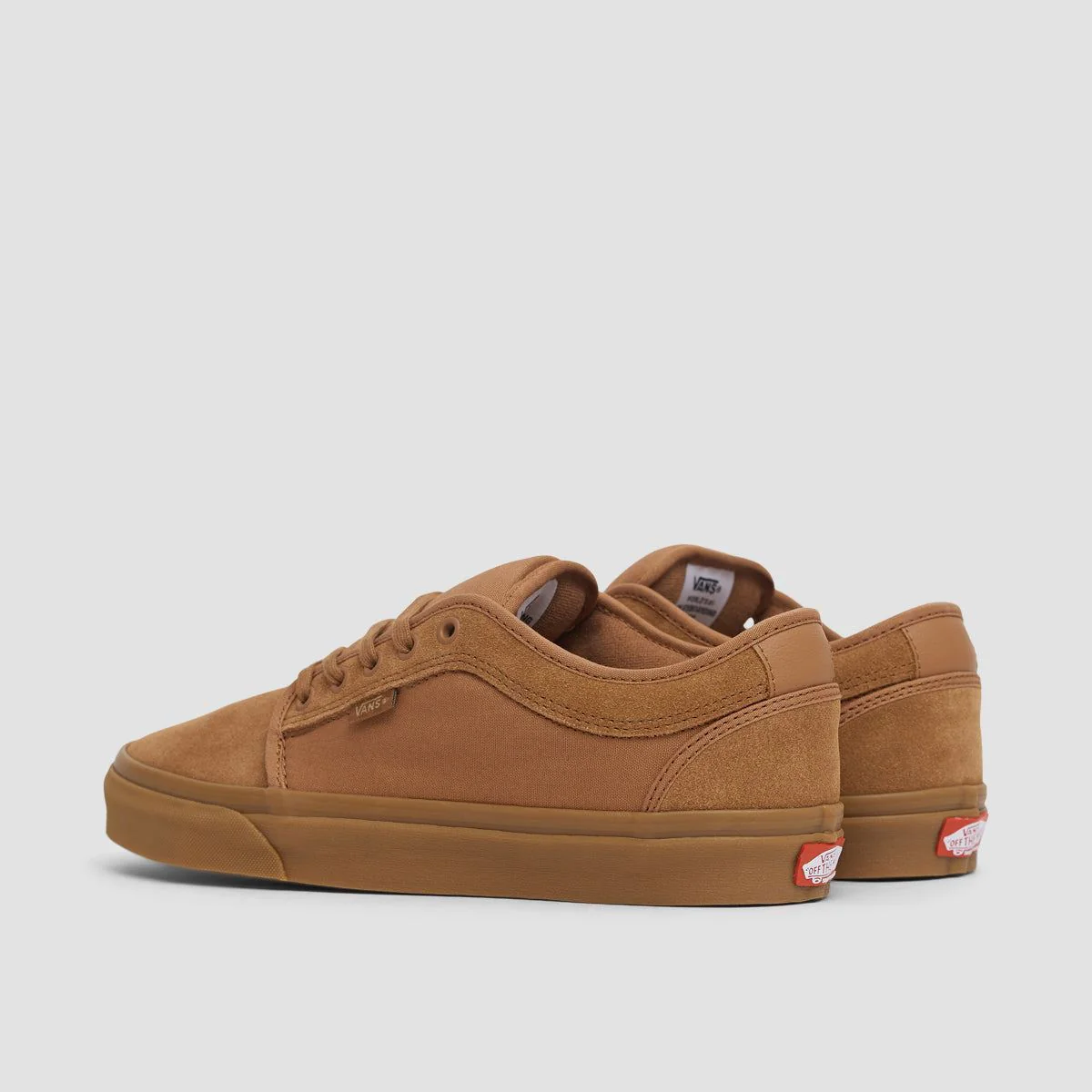 Vans Skate Chukka Low Shoes - Light Brown/Gum - Image 3