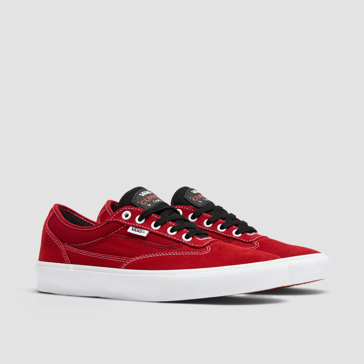 Vans Skate Curren Caples Shoes - Red/White - Image 2
