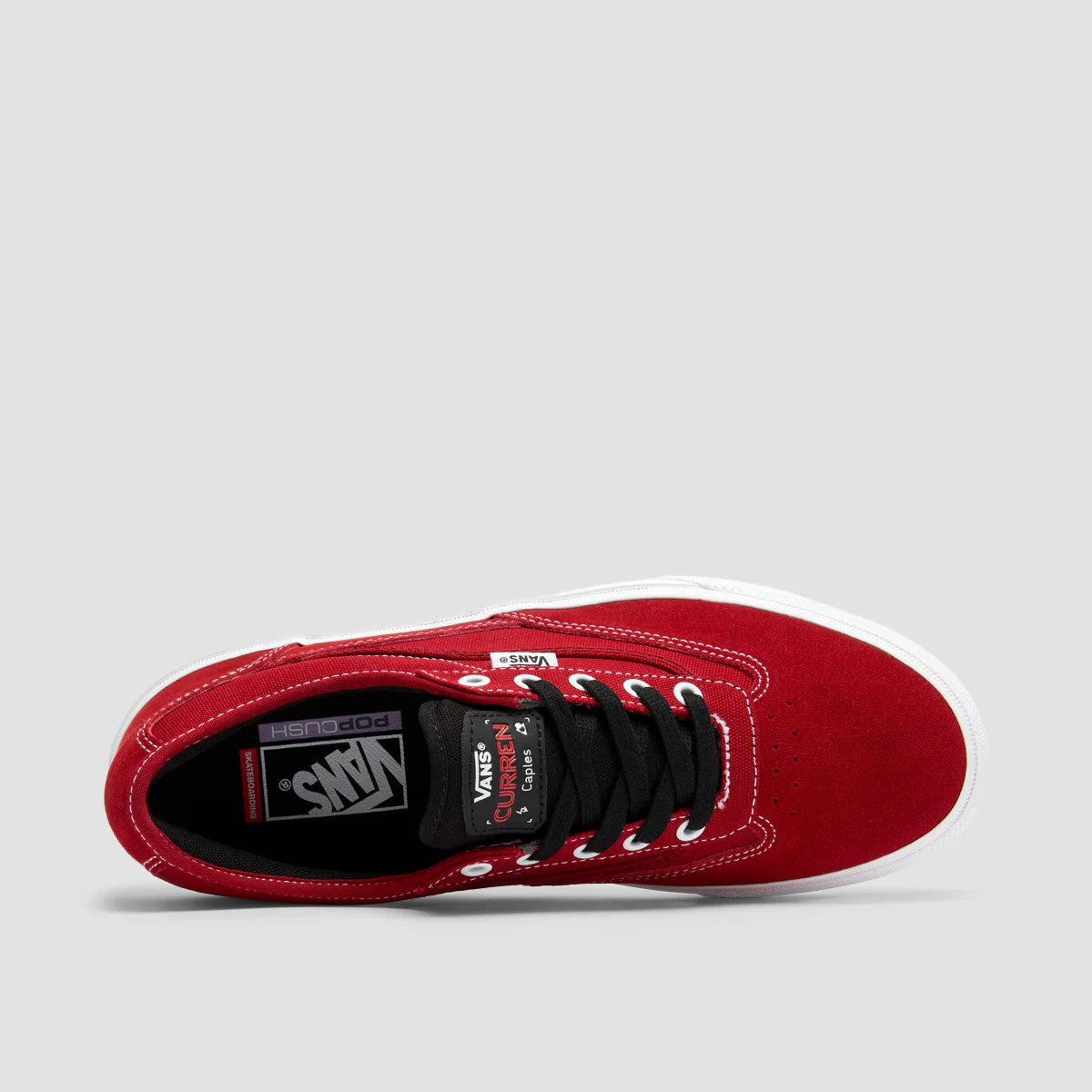 Vans Skate Curren Caples Shoes - Red/White - Image 4