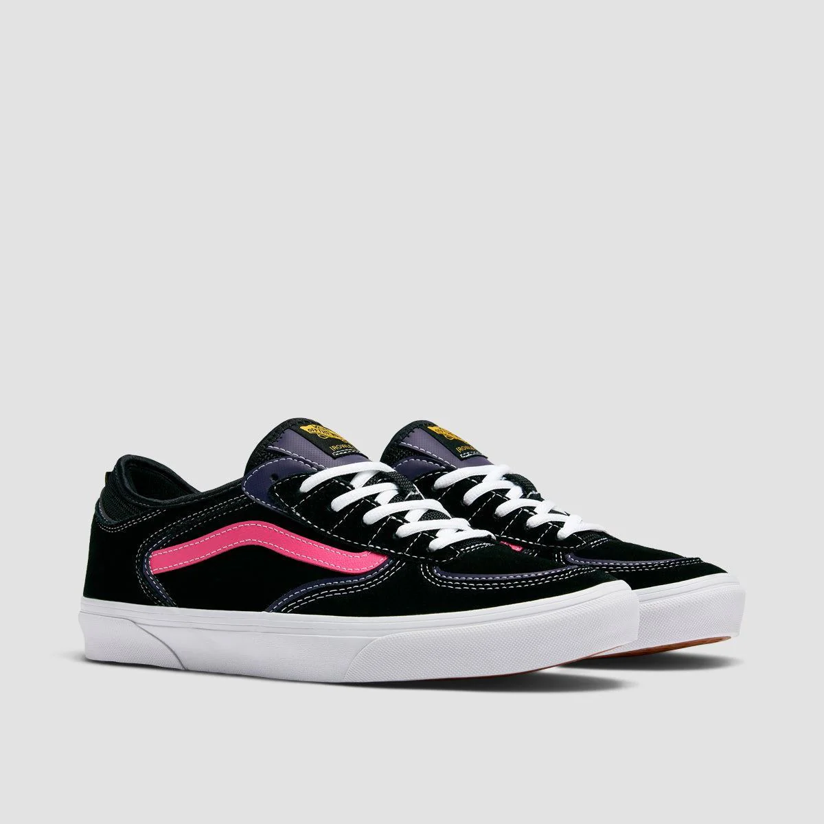 Vans Skate Rowley Shoes - Black/Pink - Image 2