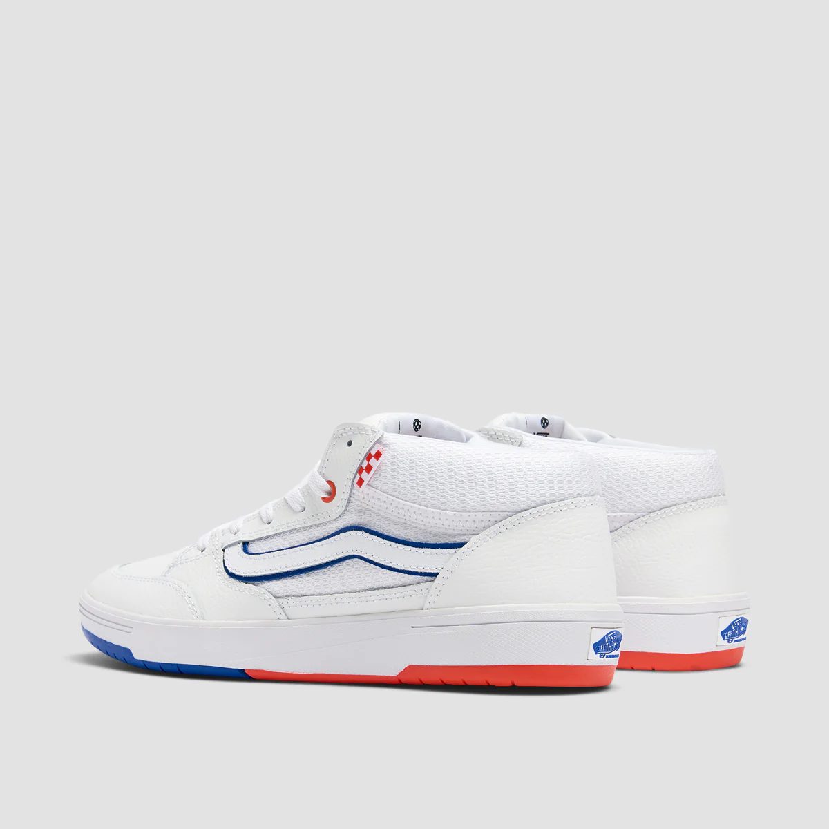 Vans Skate Zahba Mid Top Shoes - Athletic White/Multi - Image 3