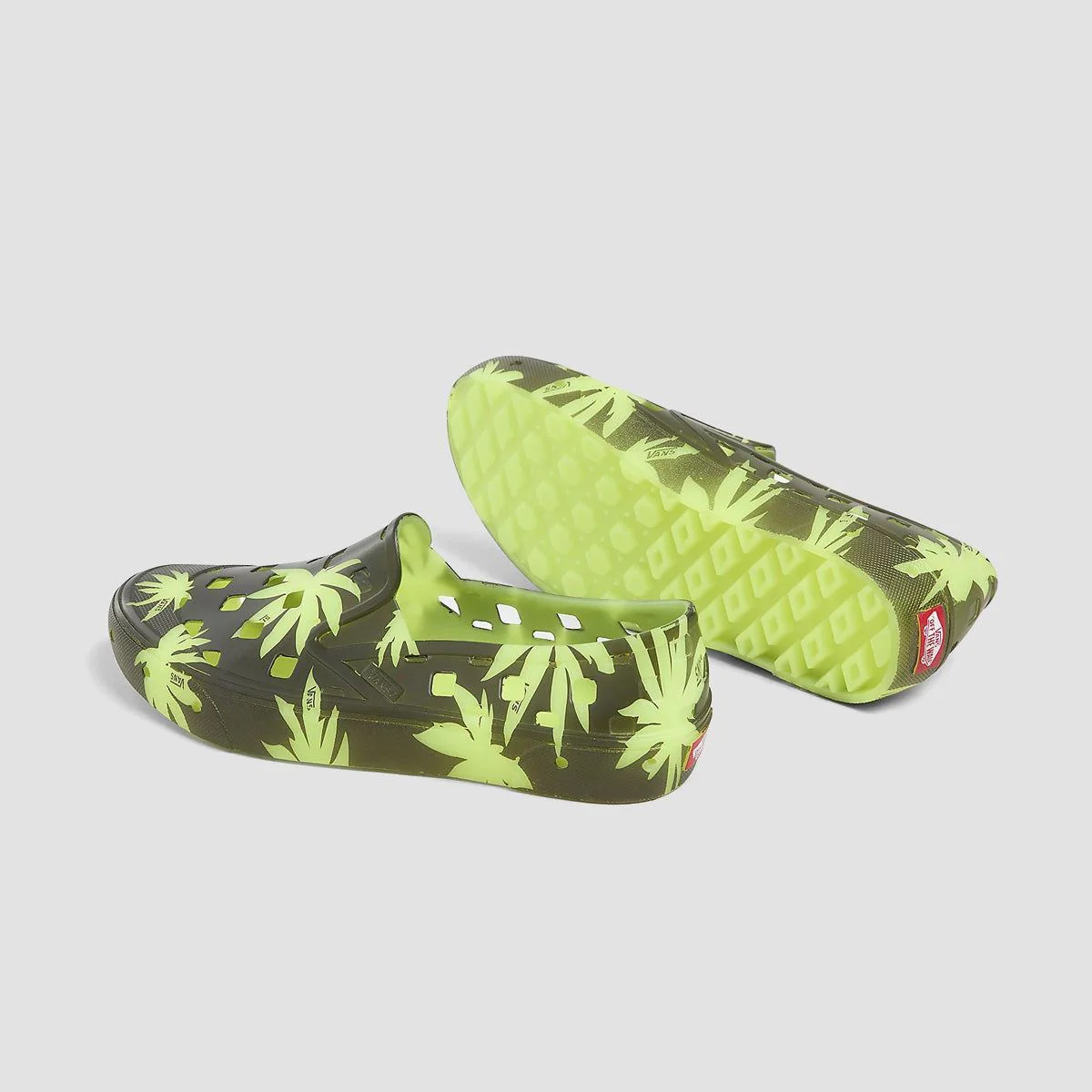 Vans Slip-On TRK Shoes - Palm Black/Glow - Image 3