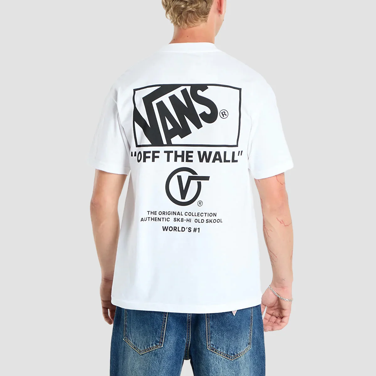 Vans Stacked Hi T-Shirt White - Image 2