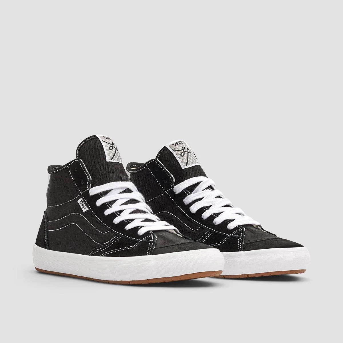 Vans The Lizzie High Top Shoes - Black/White - Image 2
