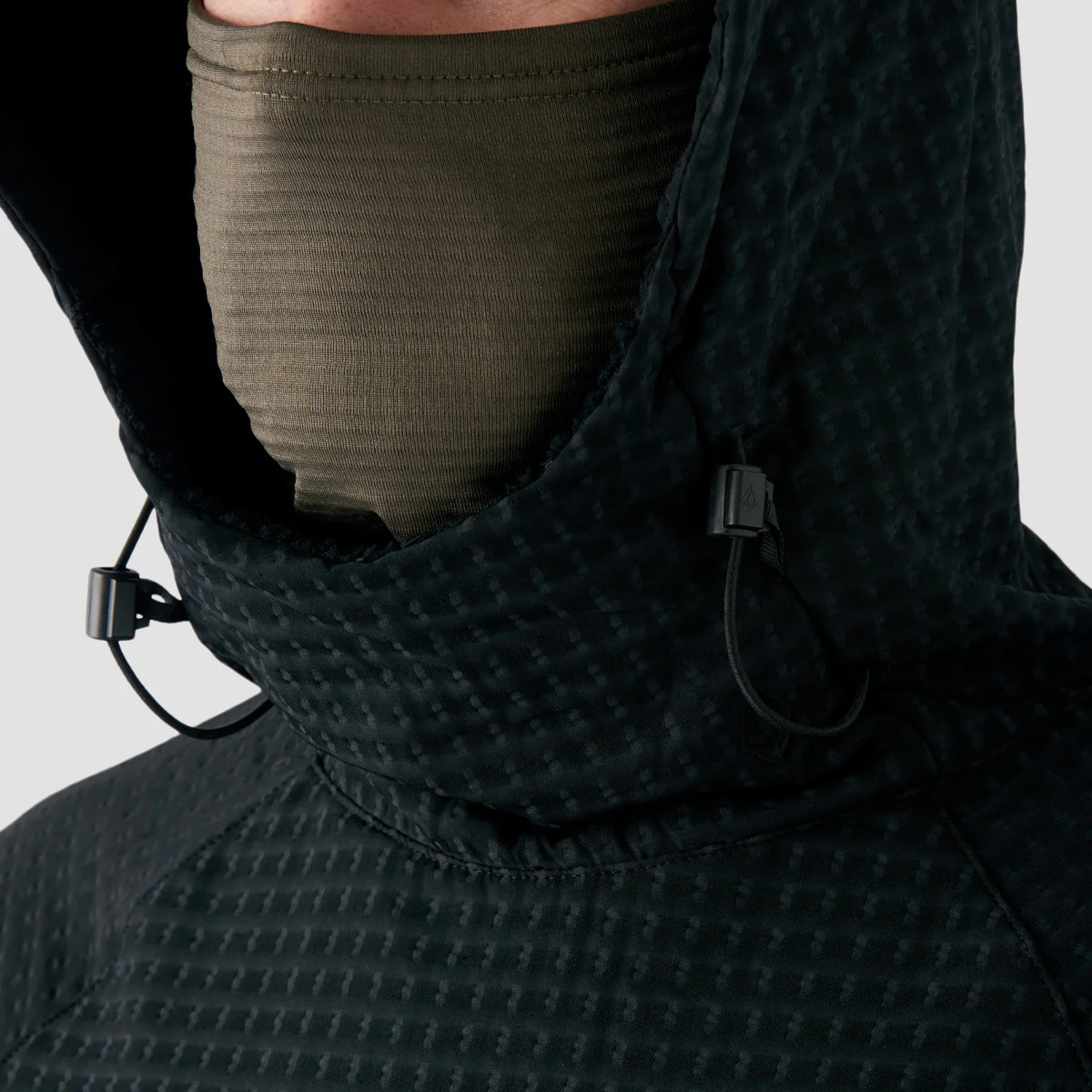 Volcom All I Got Hooded Pullover Jacket Black - Image 5