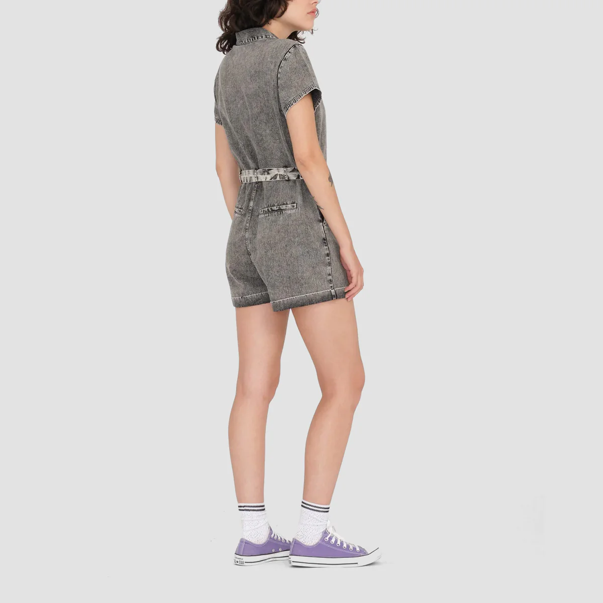 Volcom Asphalt Romper Black - Womens - Image 2