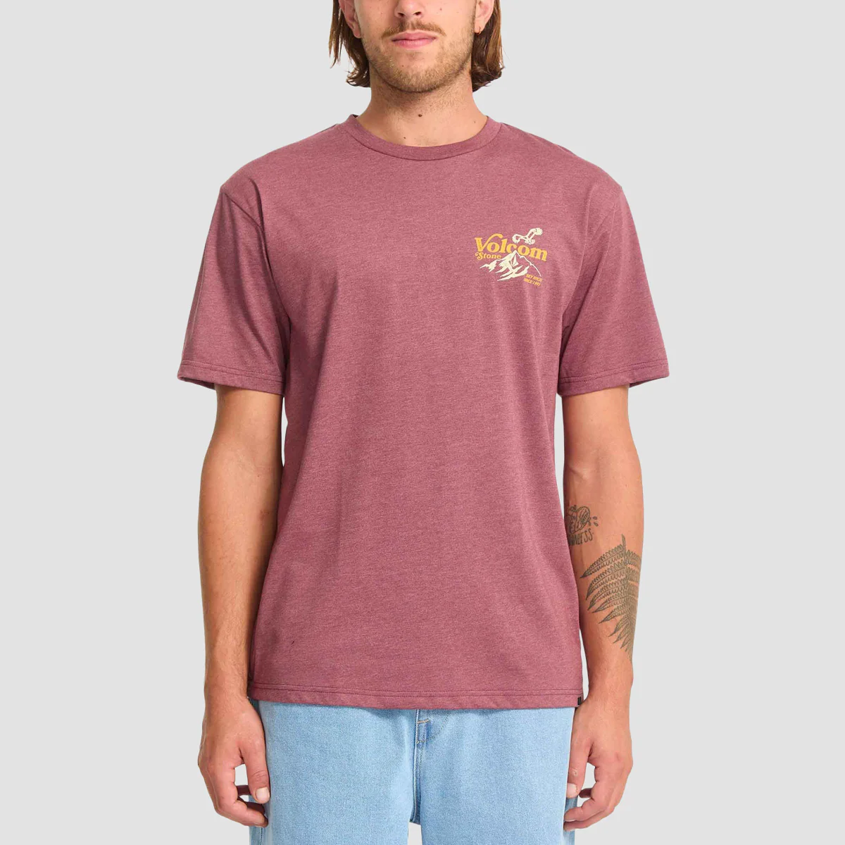 Volcom Back Country T-Shirt Merlot - Image 2