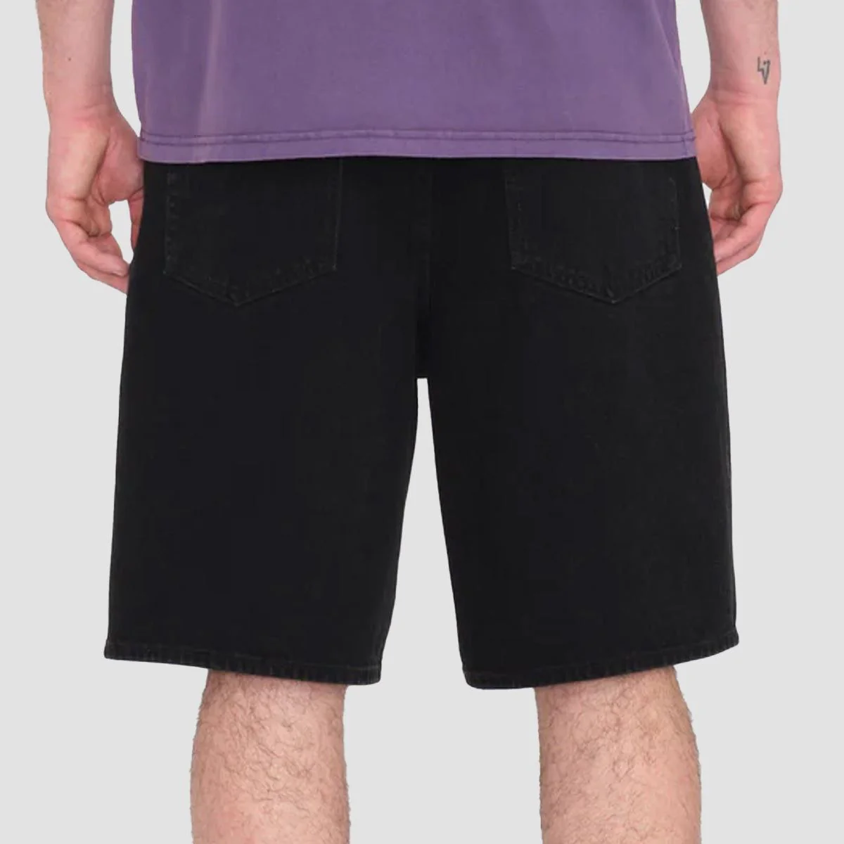 Volcom Billow Denim Shorts Black - Image 2