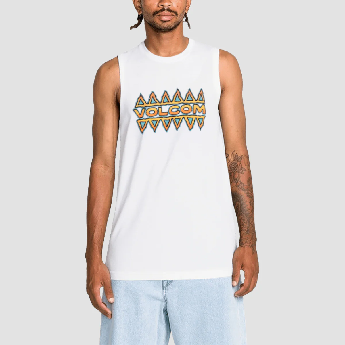 Volcom Bodie Tank Top Vest White - Image 2
