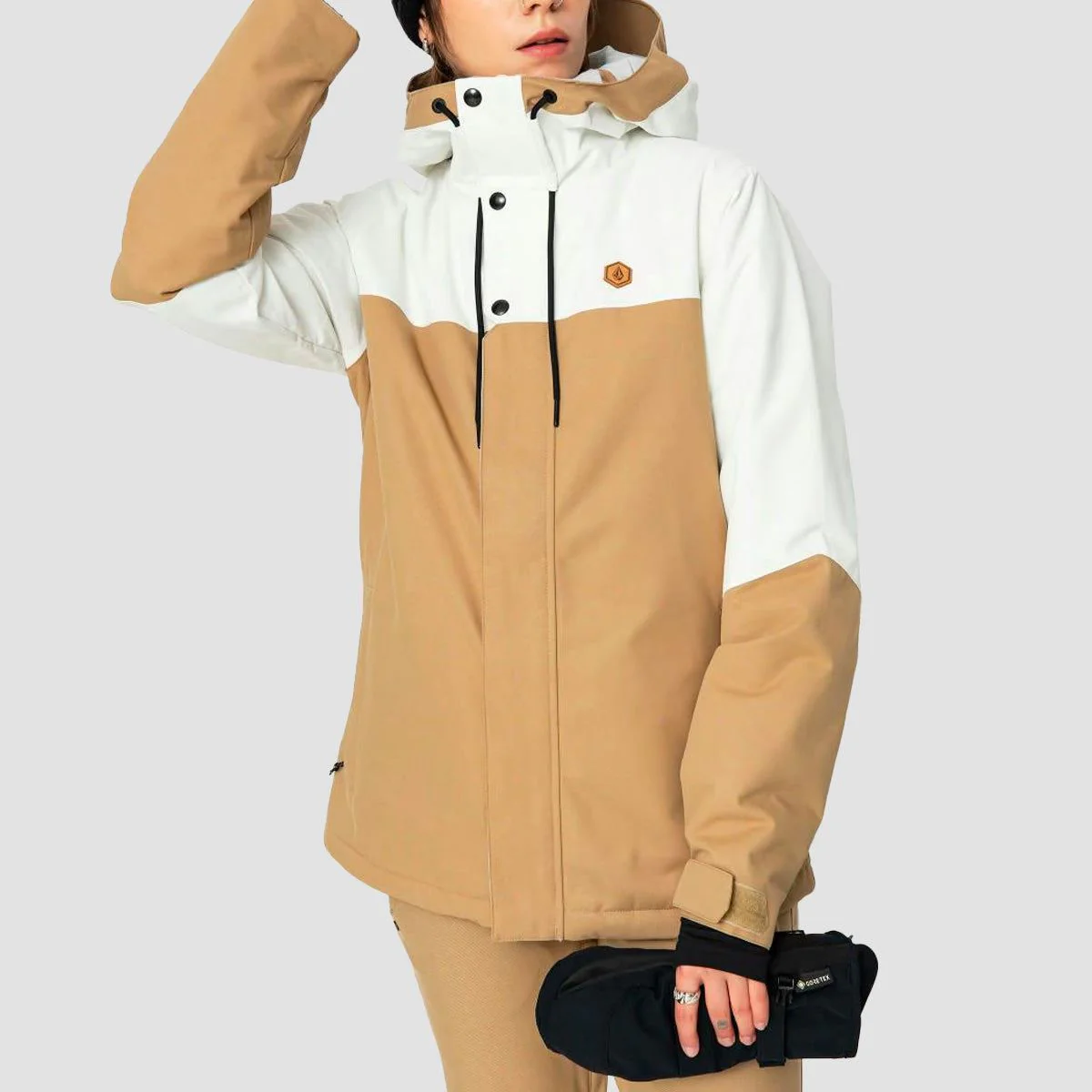 Volcom Bolt Ins Snow Jacket Dark Khaki - Womens - Image 2