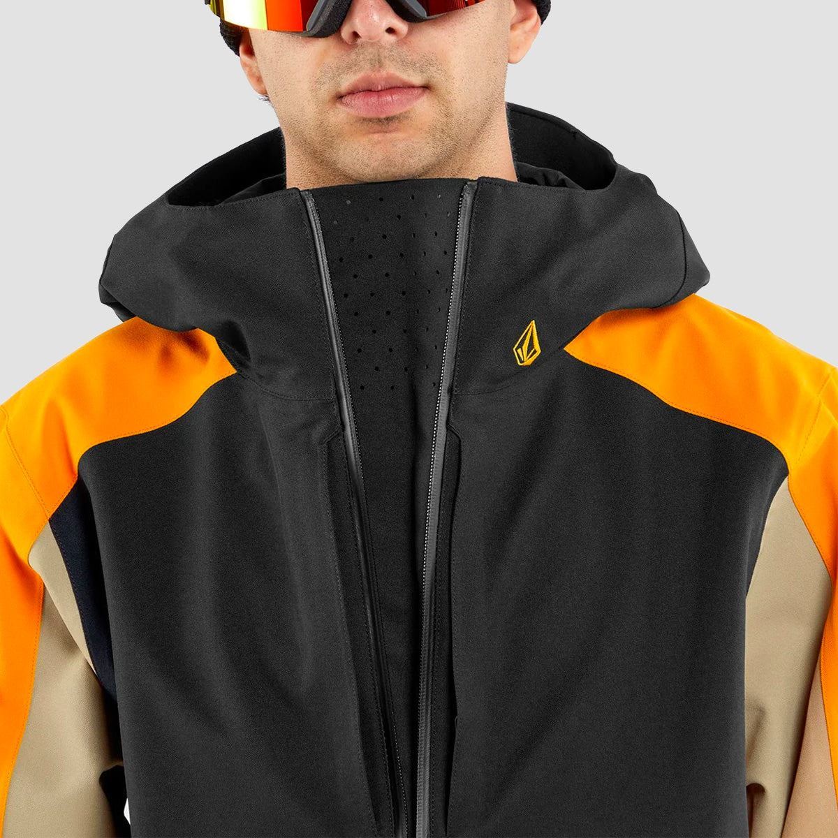 Volcom Brighton Pullover Snow Jacket Gold - Image 6