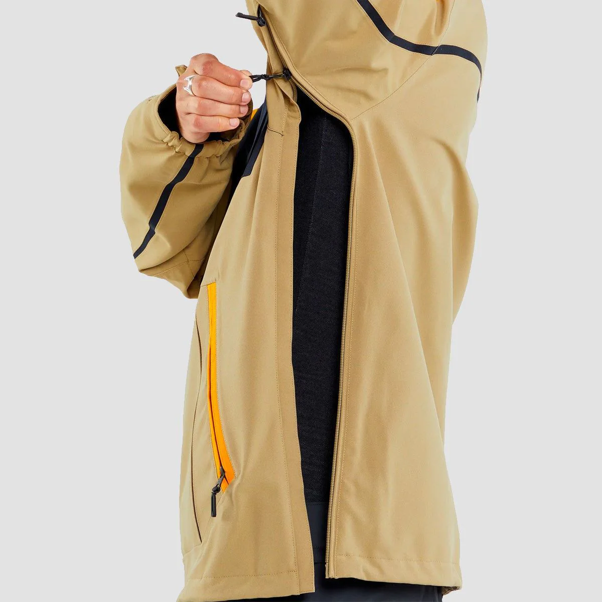 Volcom Brighton Pullover Snow Jacket Gold - Image 7