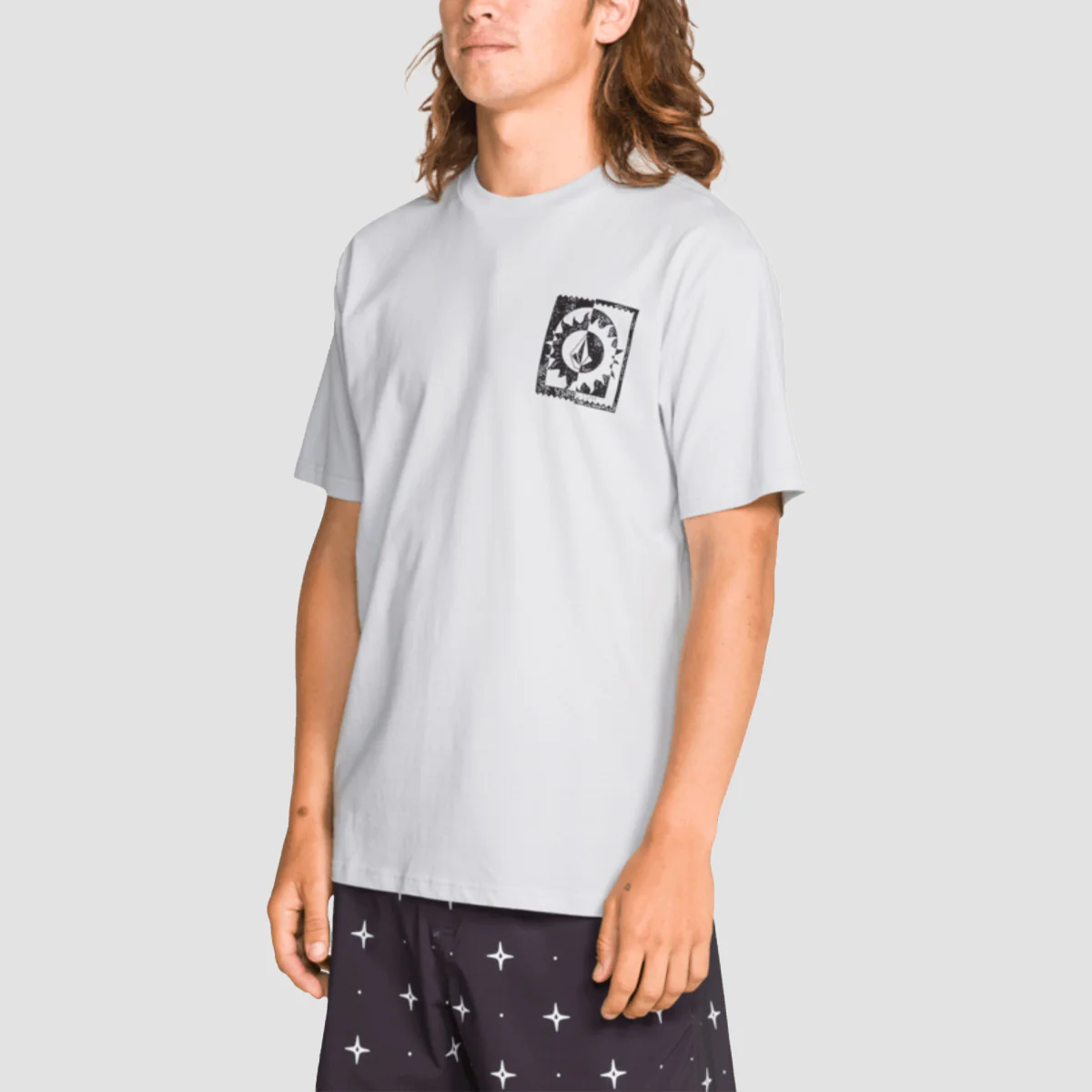 Volcom Burner T-Shirt Light Blue Acid - Image 2