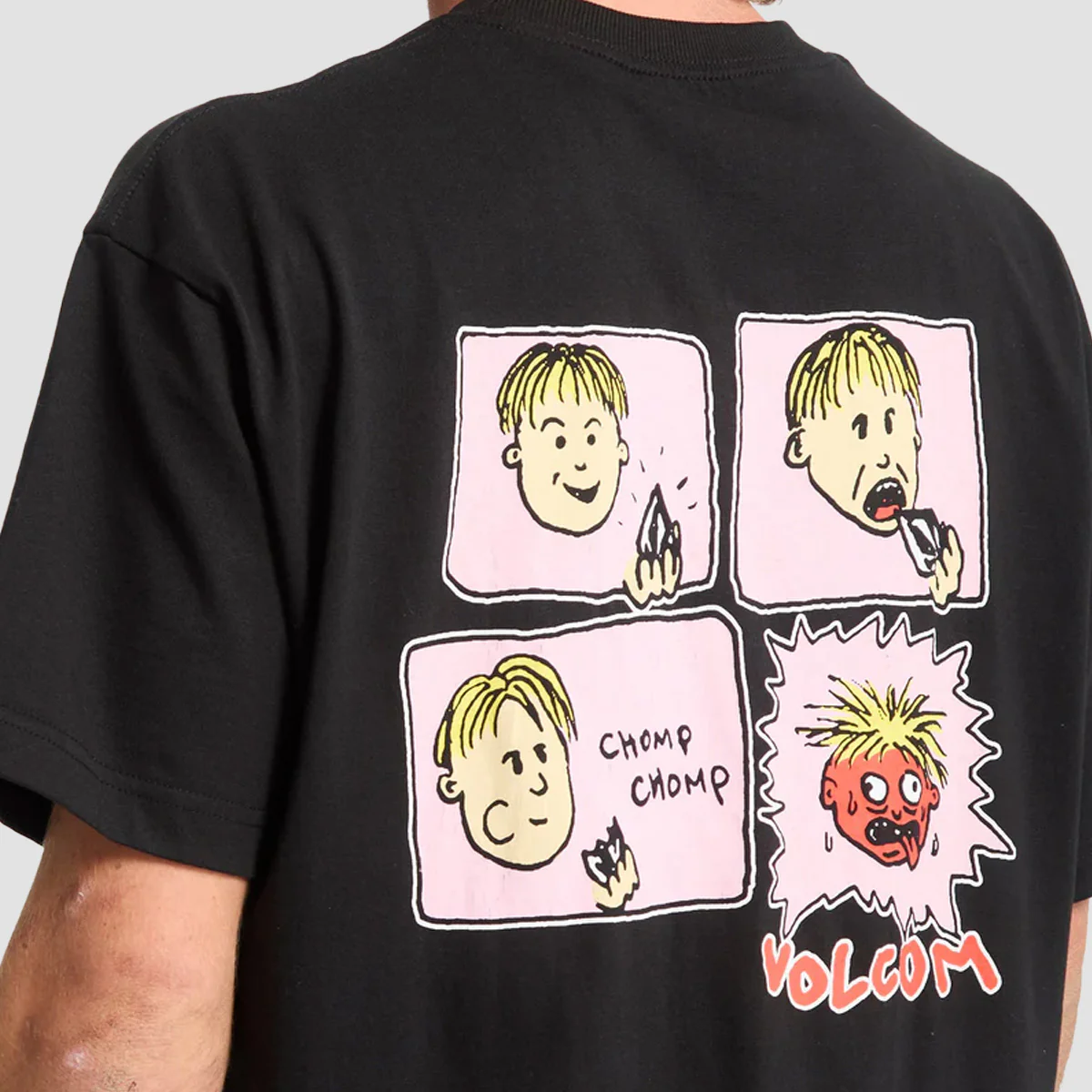 Volcom Chomp Chomp T-Shirt Black - Image 3