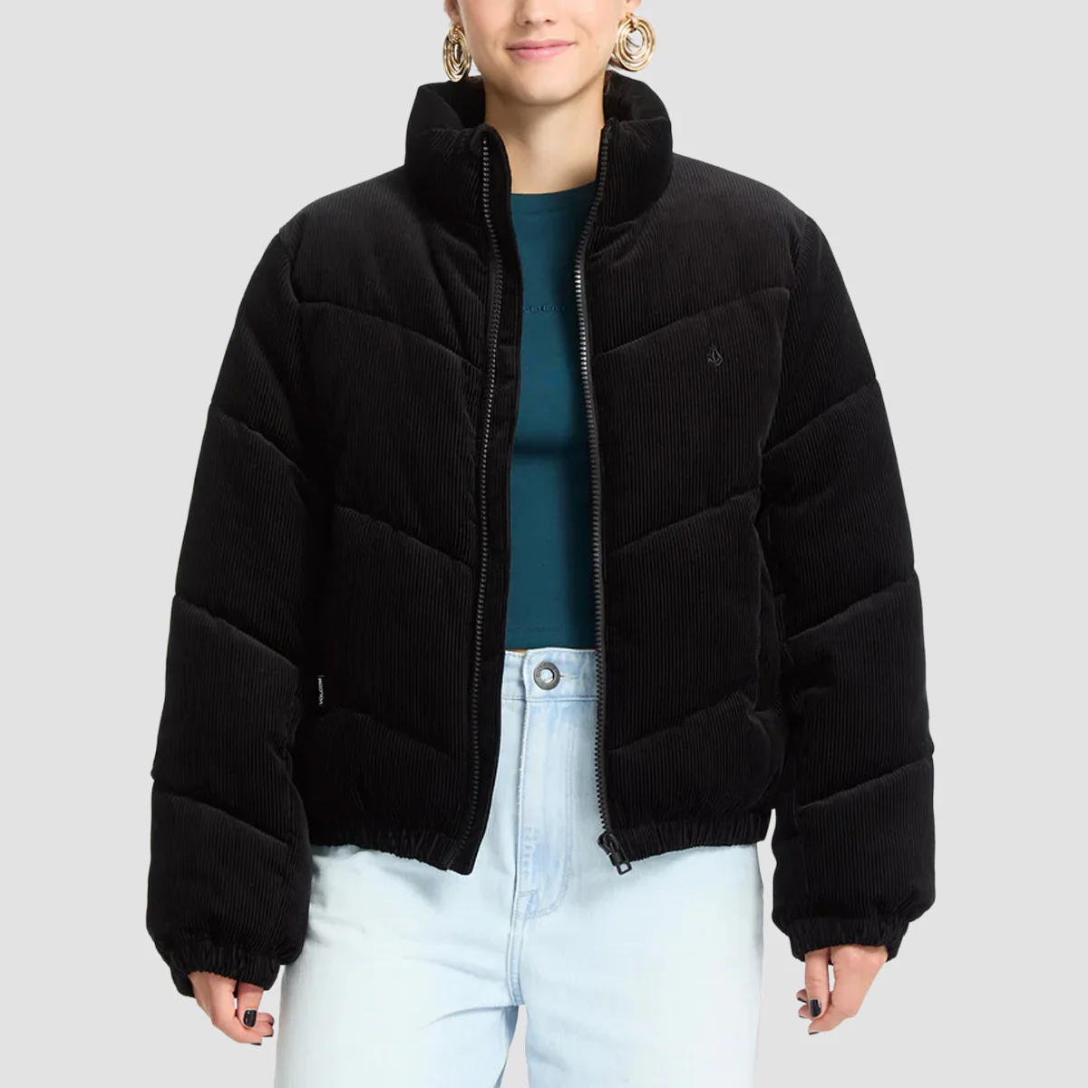 Volcom Cord'N Stone Puff Black - Womens