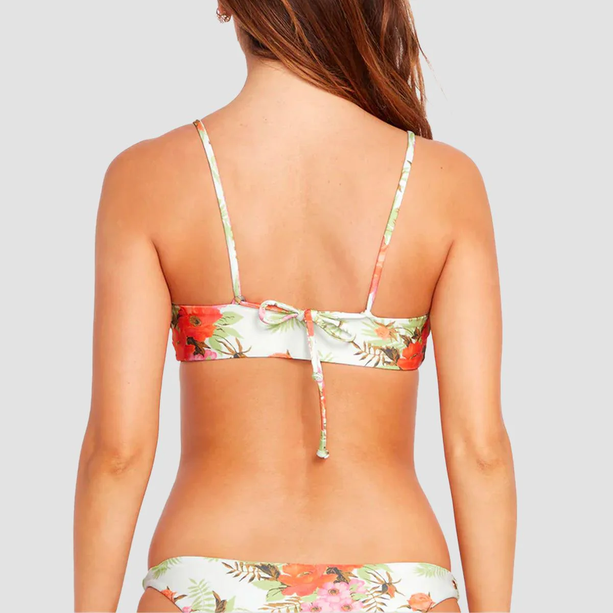 Volcom Desert Blooms Scoop Bikini Top White Combo - Womens - Image 2