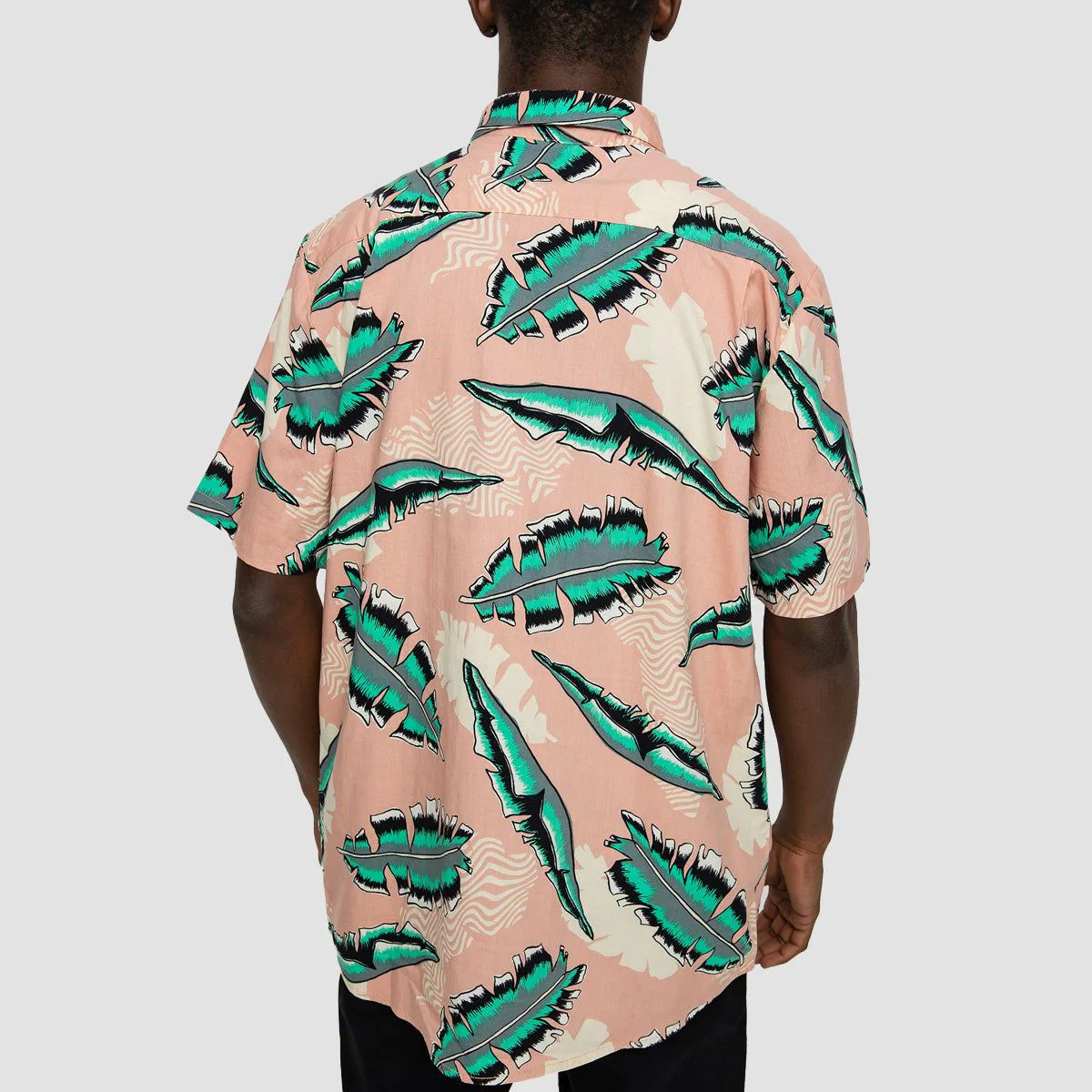 Volcom Detoonator Short Sleeve Shirt Misty Rose - Image 3