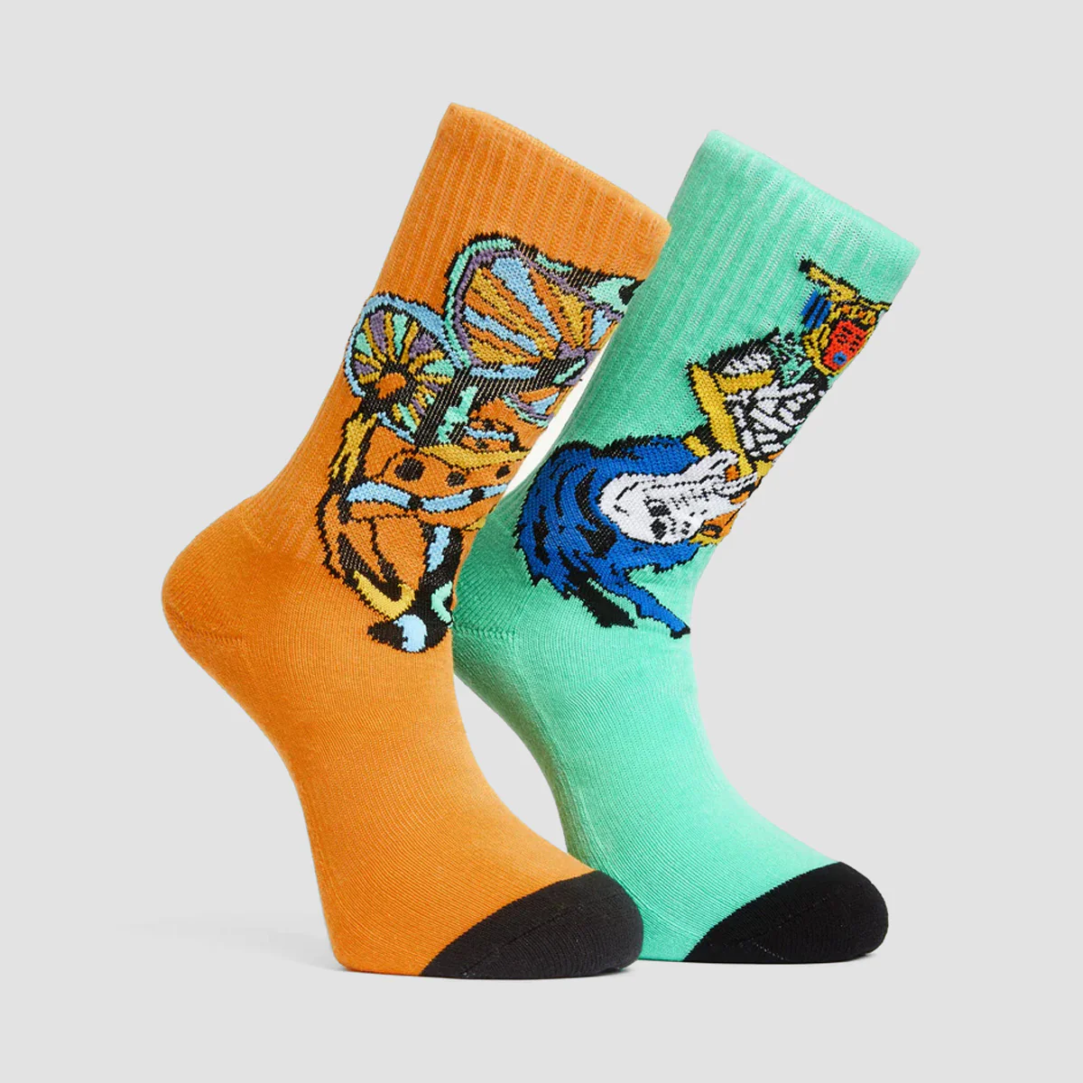 Volcom FA Bob Mollema Socks 4 Pack Mint - Image 2