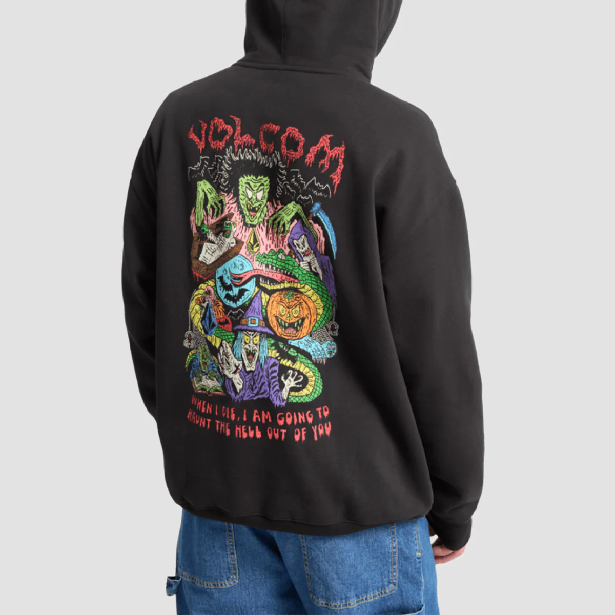 Volcom FA JJ Villard Pullover Hoodie Black - Image 2