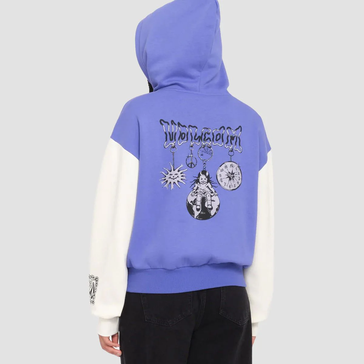 Volcom FA Keutchi Pullover Hoodie Ballpoint Blue - Womens - Image 2