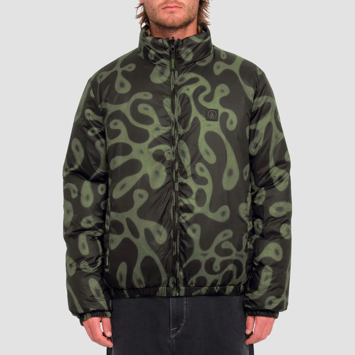 Volcom FA Zephyr Wallstone Reversible Jacket Wintermoss - Image 2