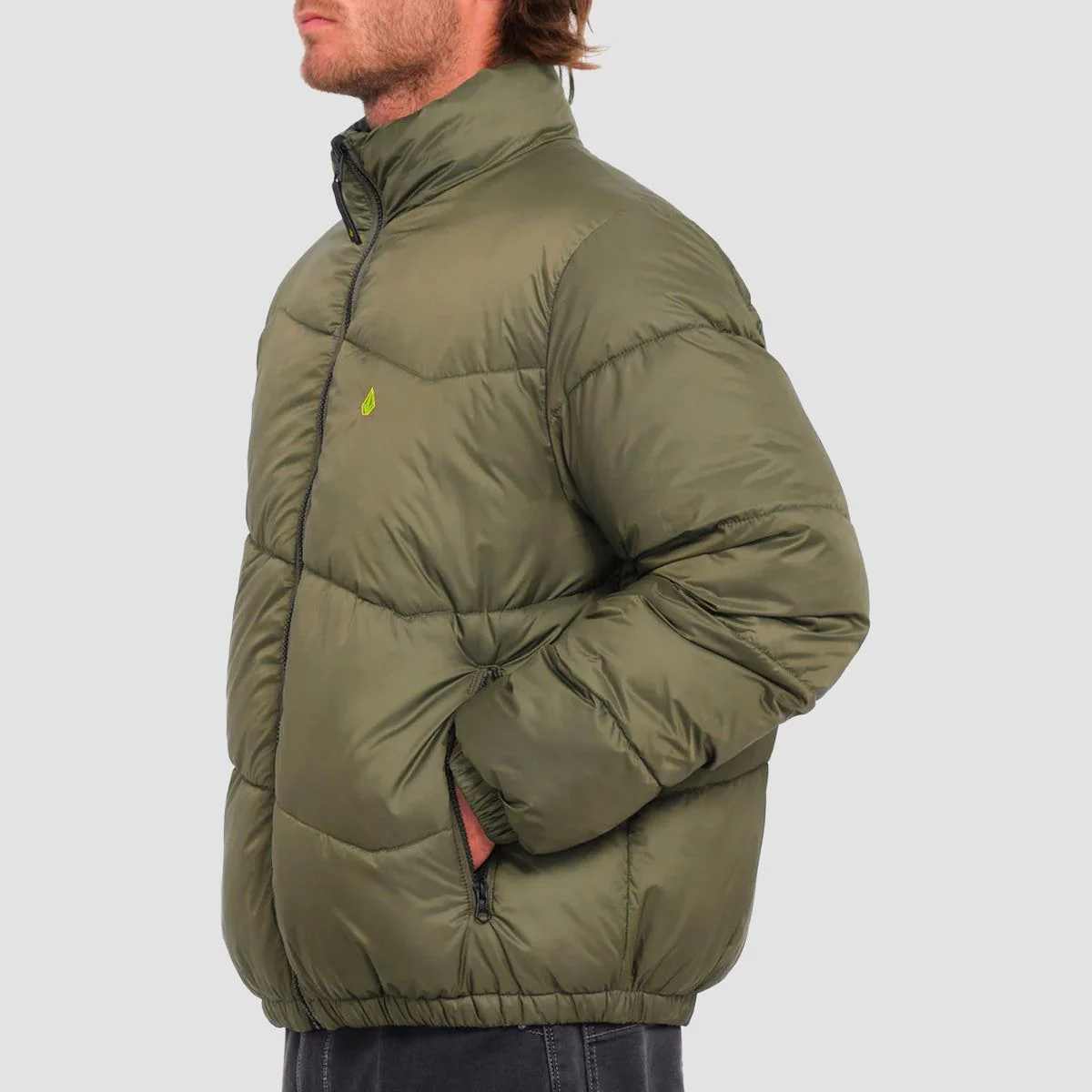 Volcom FA Zephyr Wallstone Reversible Jacket Wintermoss - Image 3