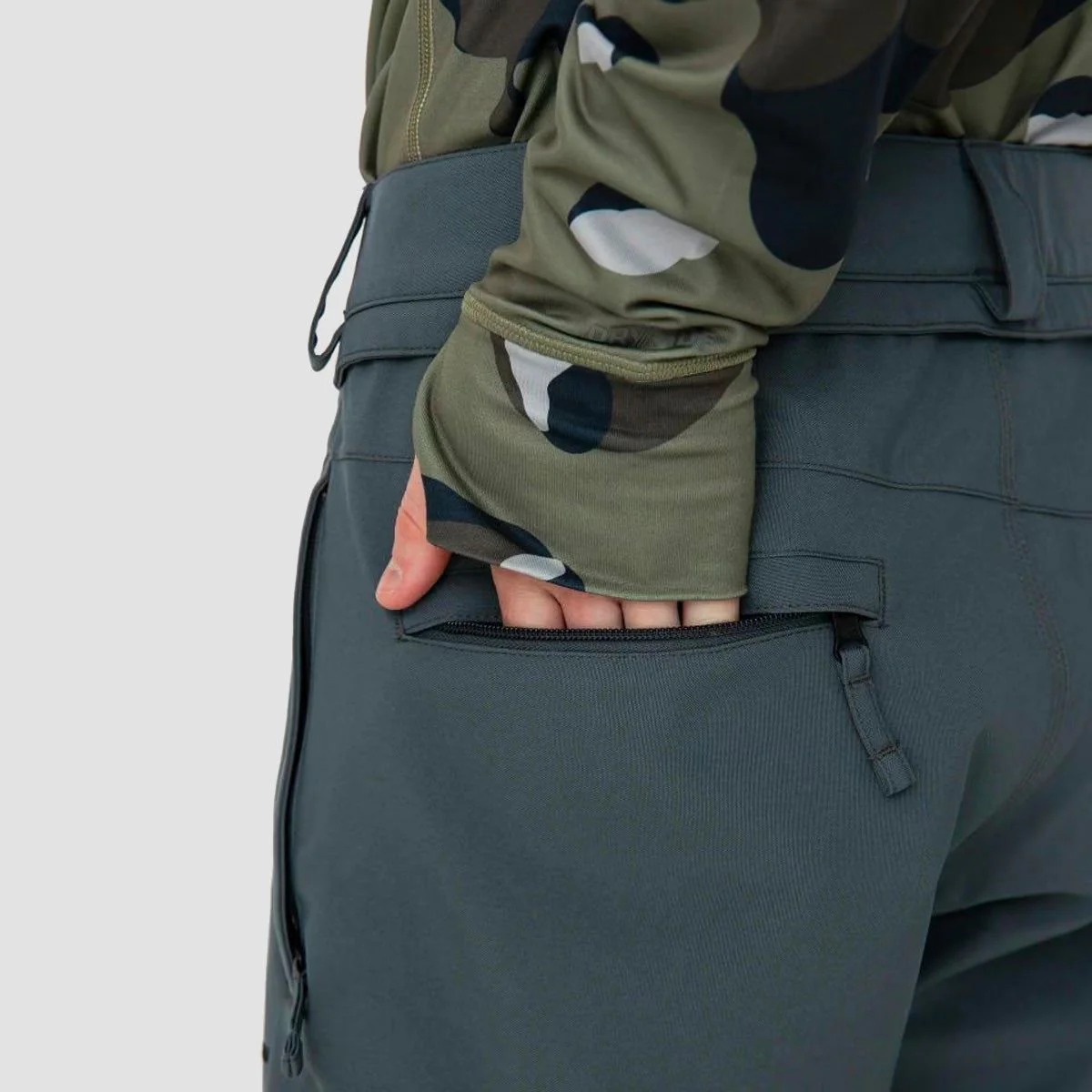Volcom Freakin Snow Chino Pants Dark Grey - Image 4