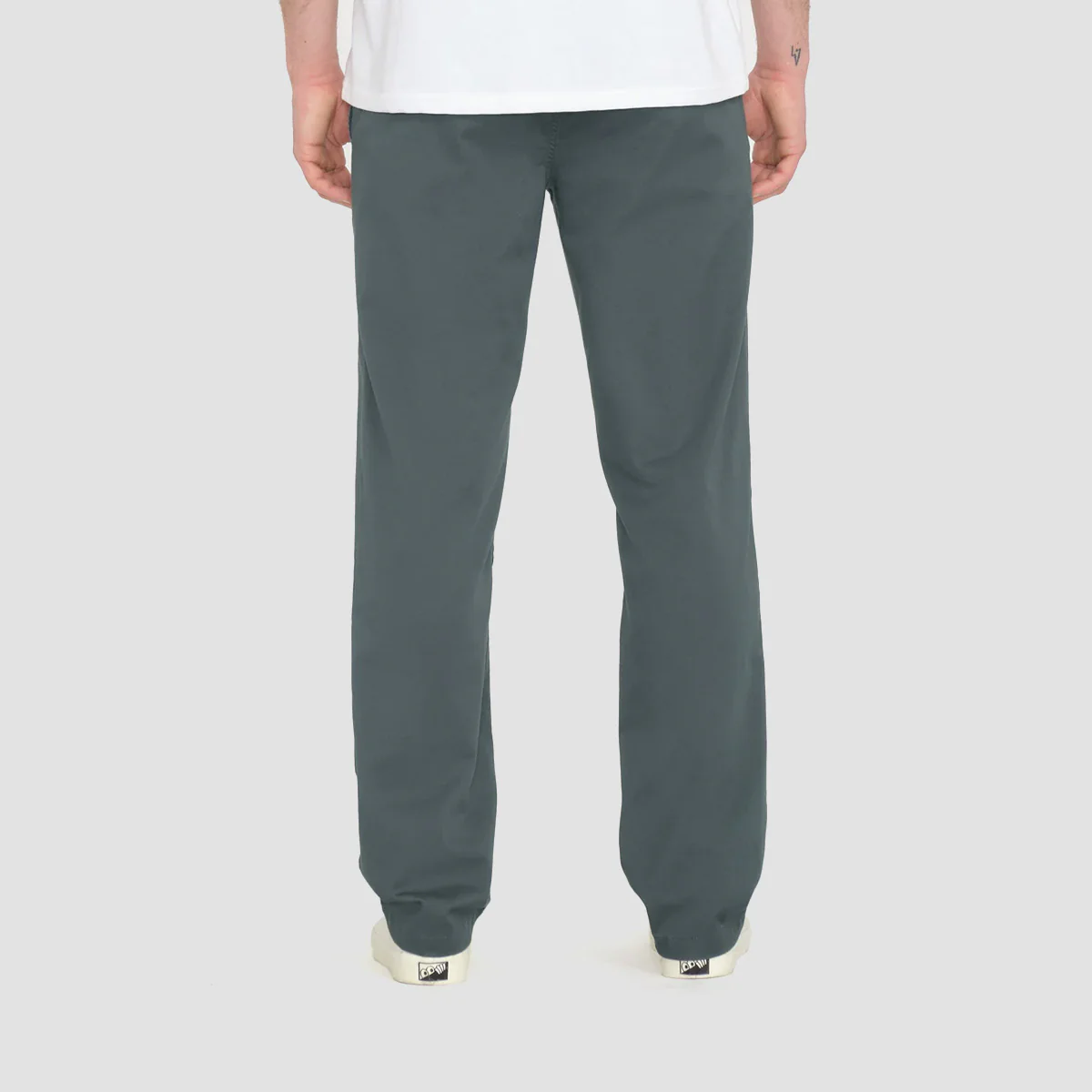 Volcom Frickin Modern Stretch Chino Pants Dark Slate - Image 2