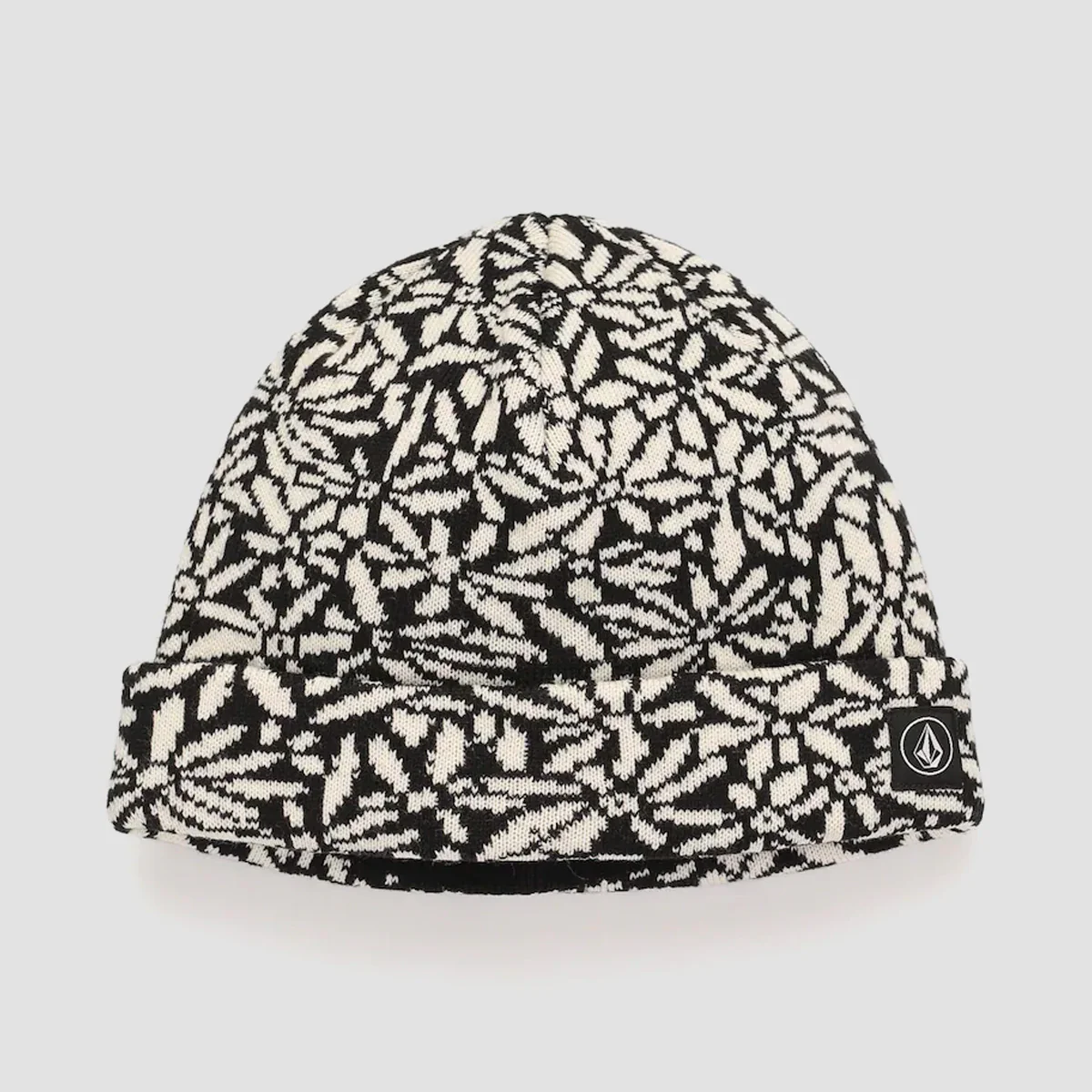 Volcom Full Stone Jacquard Beanie Black - Womens
