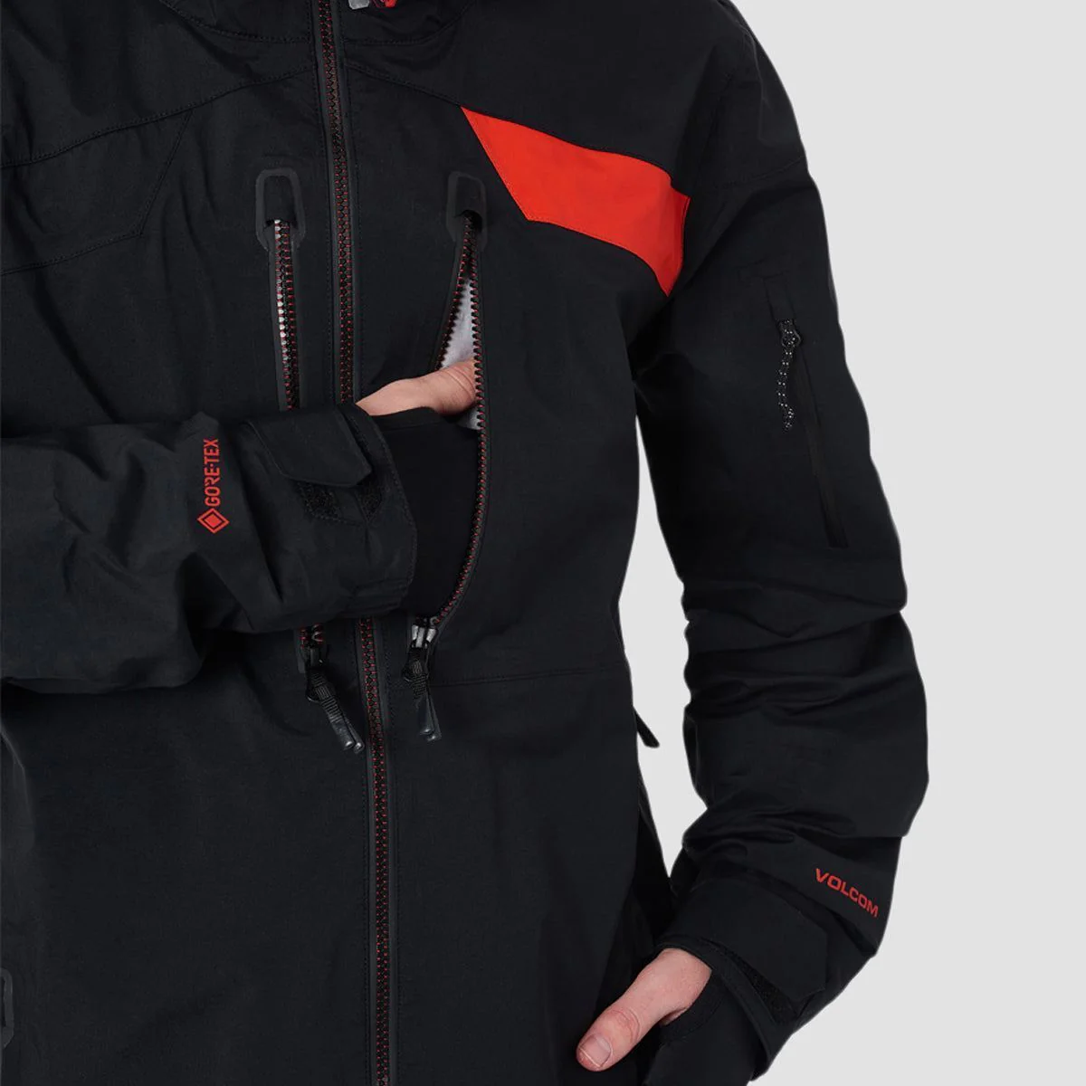 Volcom Guch Stretch Gore-Tex Snow Jacket Black - Image 5