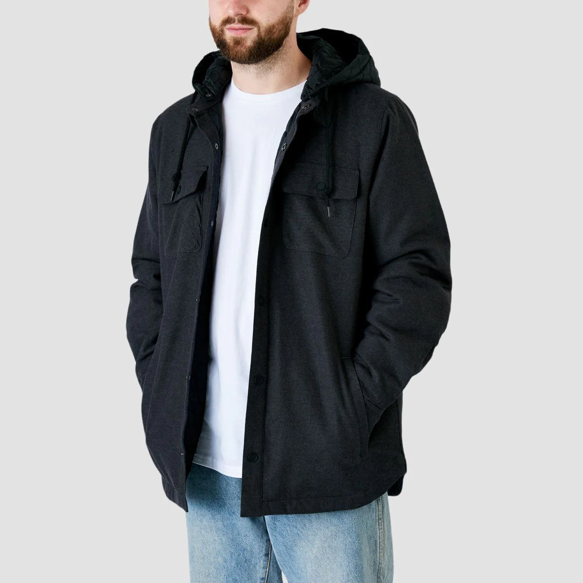 Volcom Ins Riding Flannel Heather Black - Image 2